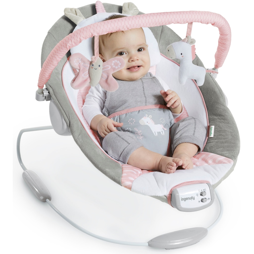 ingenuity Babywippe »Soothing Bouncer, Flora the Unicorn«, bis 9 kg