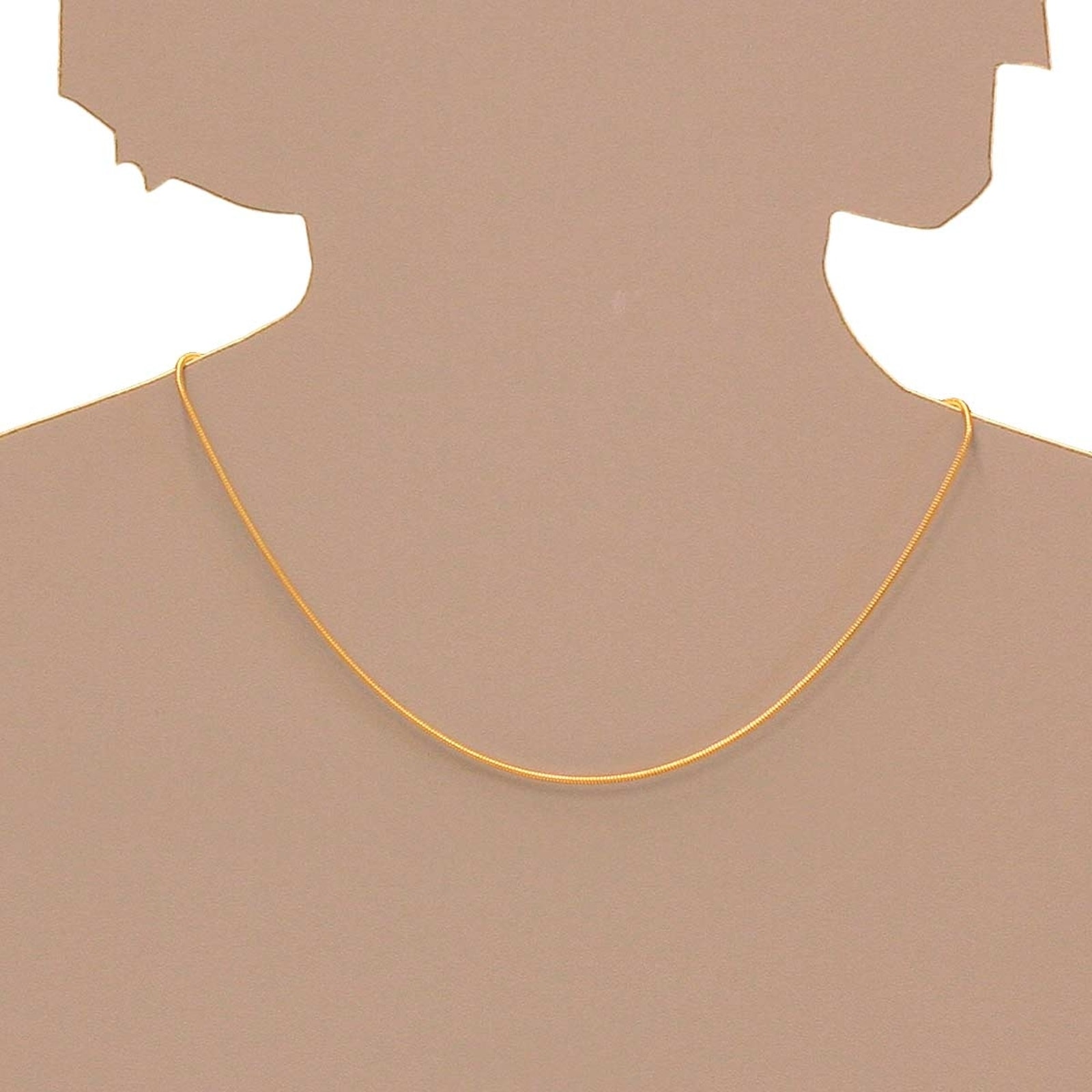 OSTSEE-SCHMUCK Goldkette »Ostsee-Schmuck Kette Schlange 1,2 mm Kette Schlange 1,2 mm«, (1 tlg.)