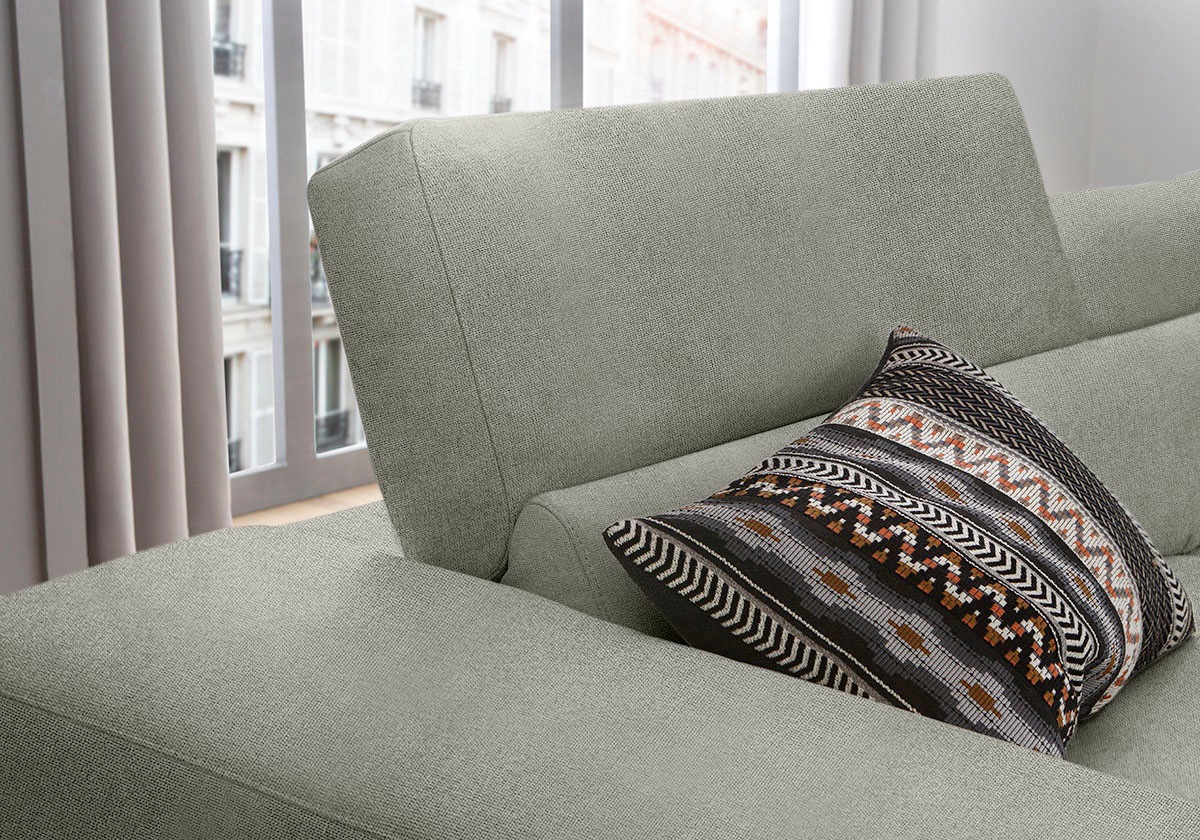 W.SCHILLIG Ecksofa »piedroo, Designsofa mit tollem Sitzkomfort, bequem, L-Form«, Kopfteilverstellung, wahlweise mit Sitztiefenverstellung, Breite 343cm