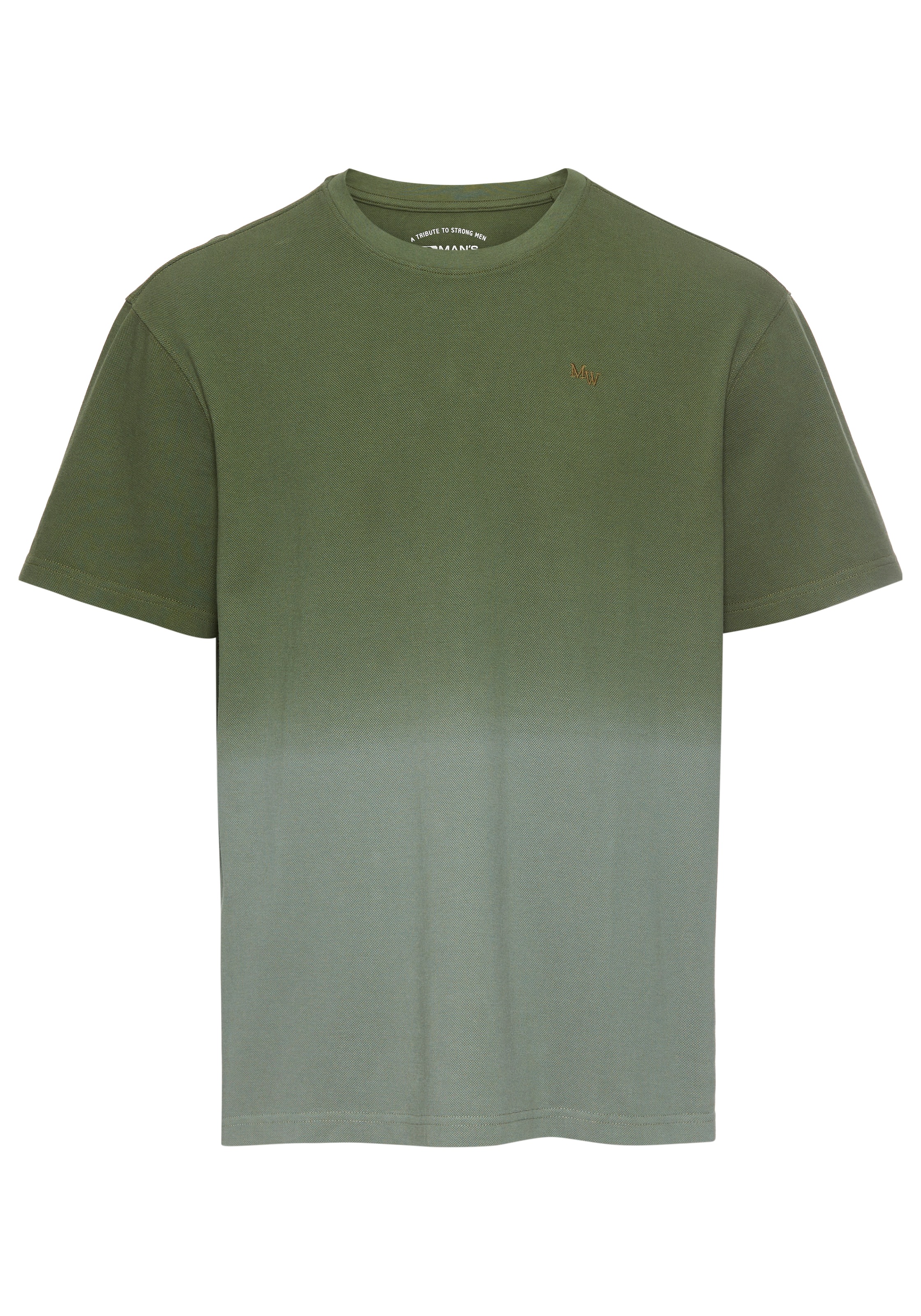 Man's World T-Shirt, Kurzarm, Regular Fit, unifarben, Rundhalsausschnitt