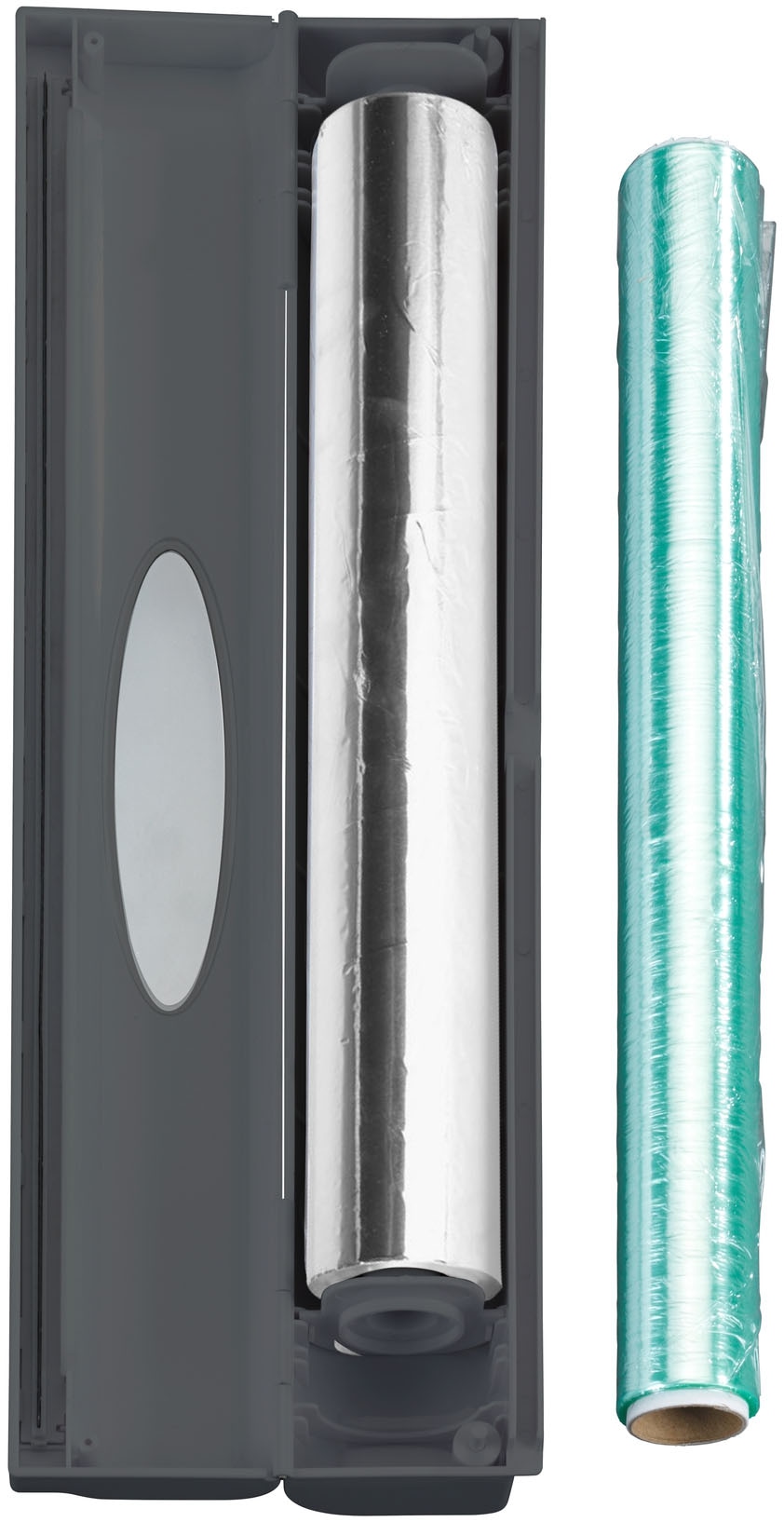WENKO Folienspender »Modell Perfect-Cutter«, für Folienrollen bis 33 cm Breite, für Alufolien und Frischhaltefolien