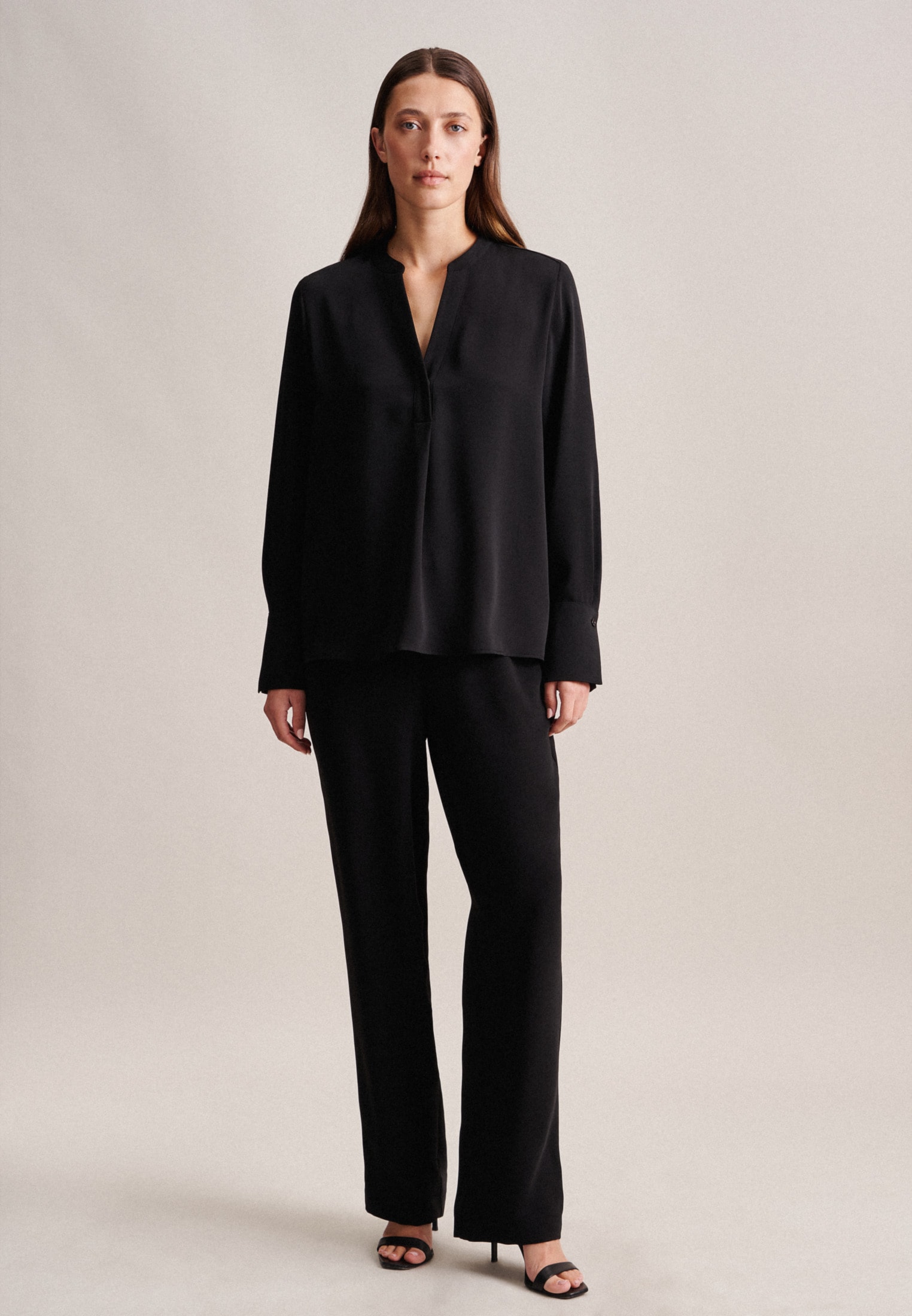 seidensticker Klassische Bluse »Schwarze Rose« Tunika Uni