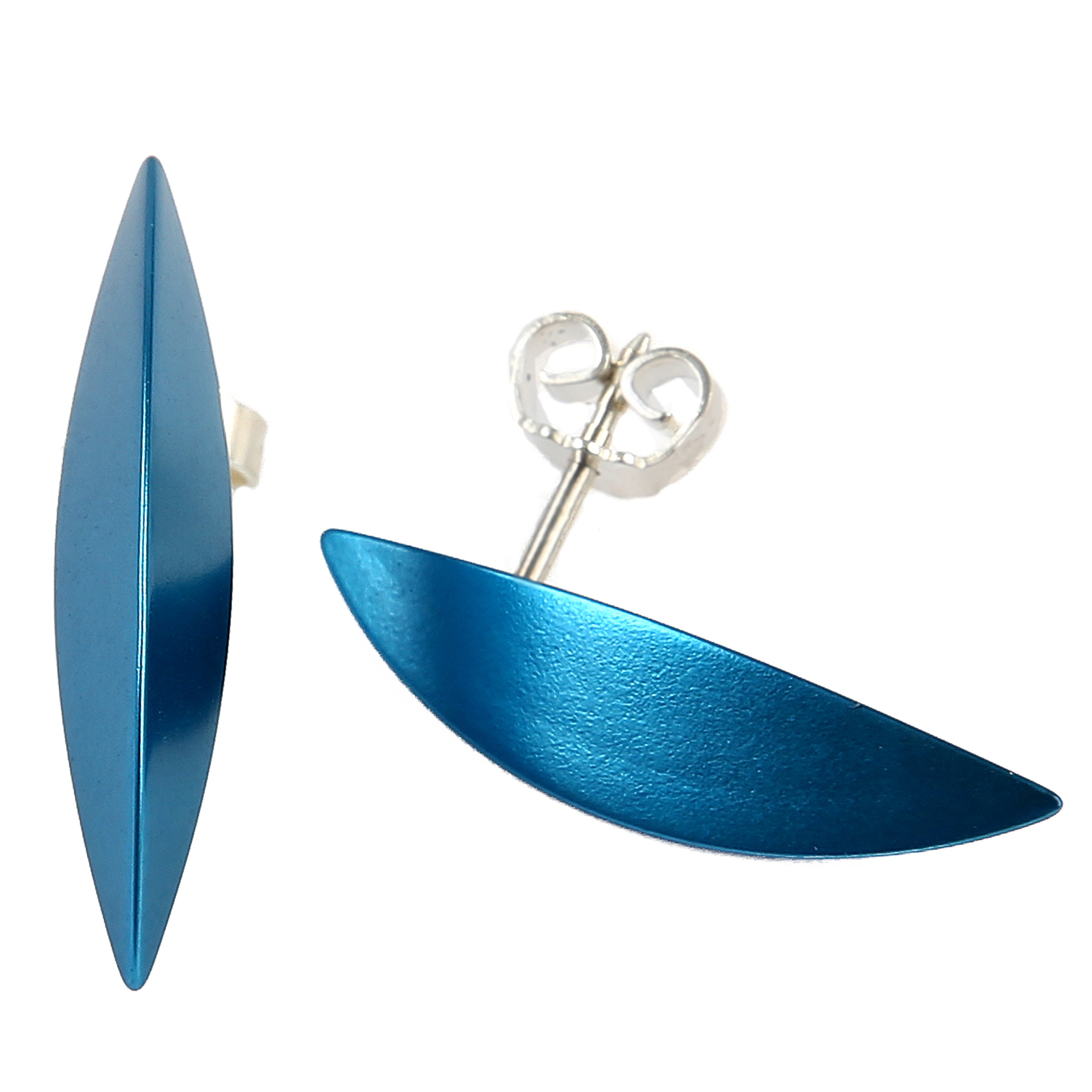 DEMARIE Paar Ohrstecker »eloxiertes Aluminium« hellblau