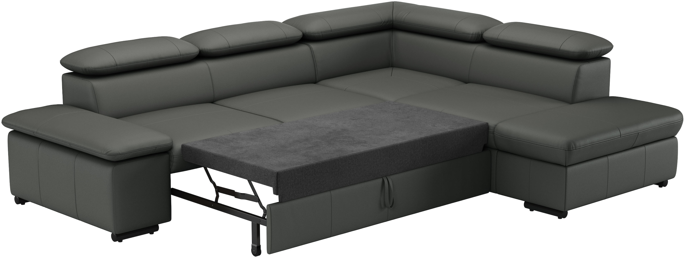 sit&more Ecksofa »Alcudia L-Form«, mit Armteilverstellung, optional Kopfteilverstellung und Bettfunktion