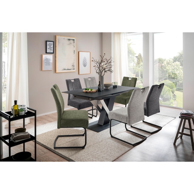 MCA furniture Esszimmerstuhl »AMERY«, Chenilleoptik auf Rechnung kaufen
