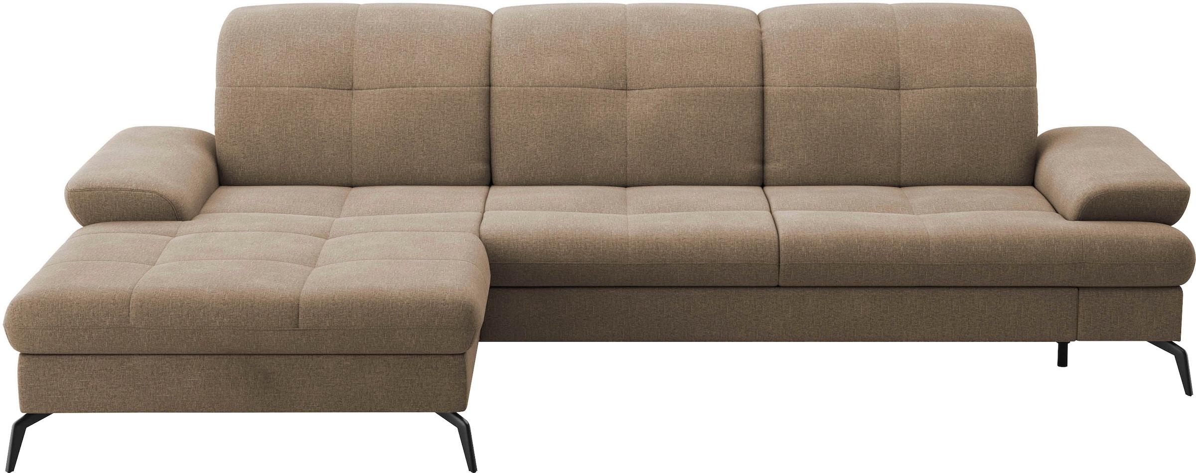 sit&more Ecksofa »Amica, L-Form, inkl. Sitztiefenverstellung & Armteilverstellung«, wahlweise mit Bettfunktion, Bettkasten und Kopfteilverstellung
