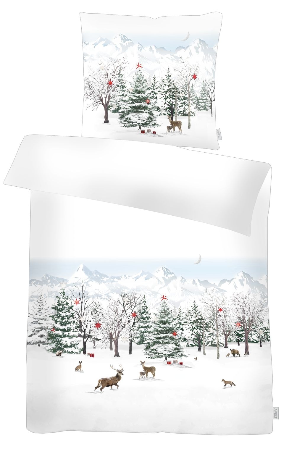 APELT Bettwäsche »Anton Flanell« 2 Stk. tlg. Winterlandschaft günstig online kaufen