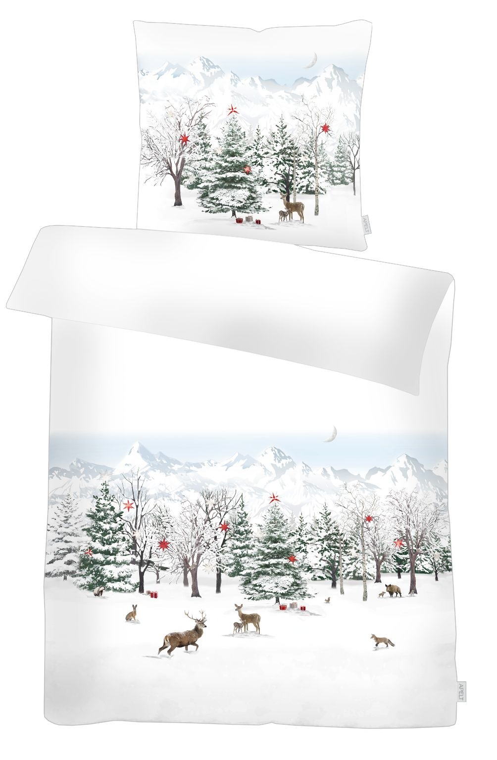 APELT Bettwäsche »Anton Flanell«, Winterlandschaft günstig online kaufen