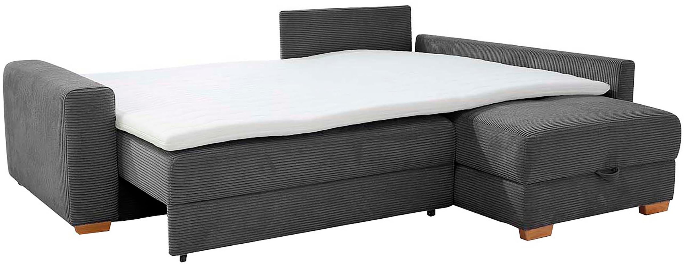 Jockenhöfer Gruppe Ecksofa »Sunset, Dauerschlafsofa mit«, Tonnentaschen-Federkern, 5cm Kaltschaumtopper, flexible montierbar