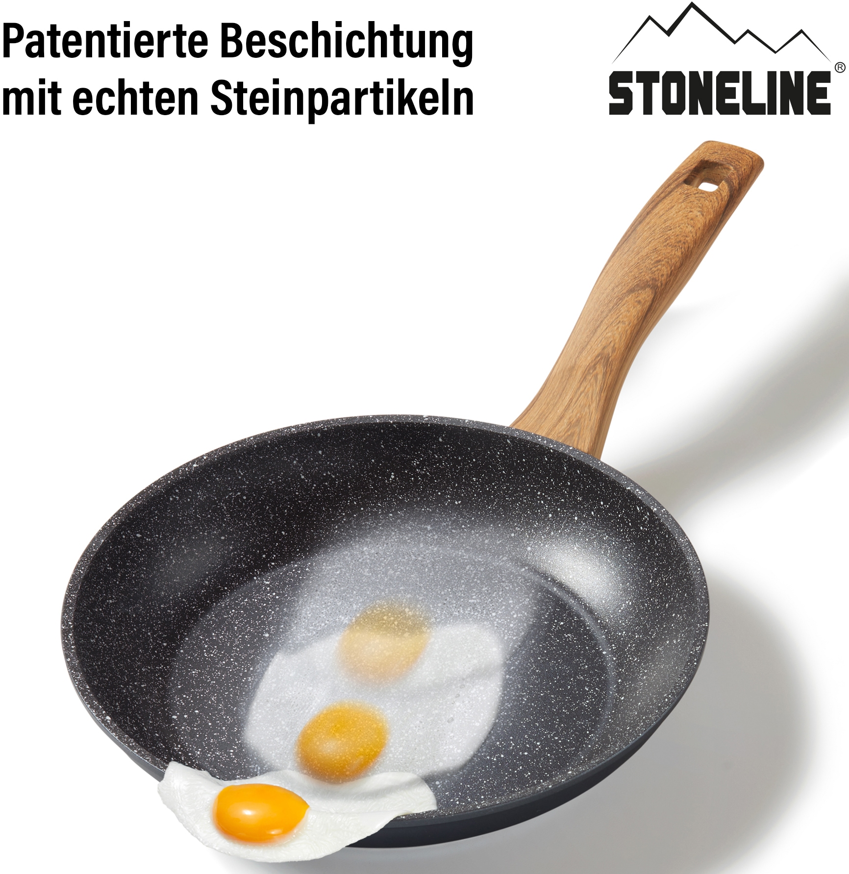STONELINE Bratpfanne »Back to Nature«, Aluminium, (1 tlg.), Induktion