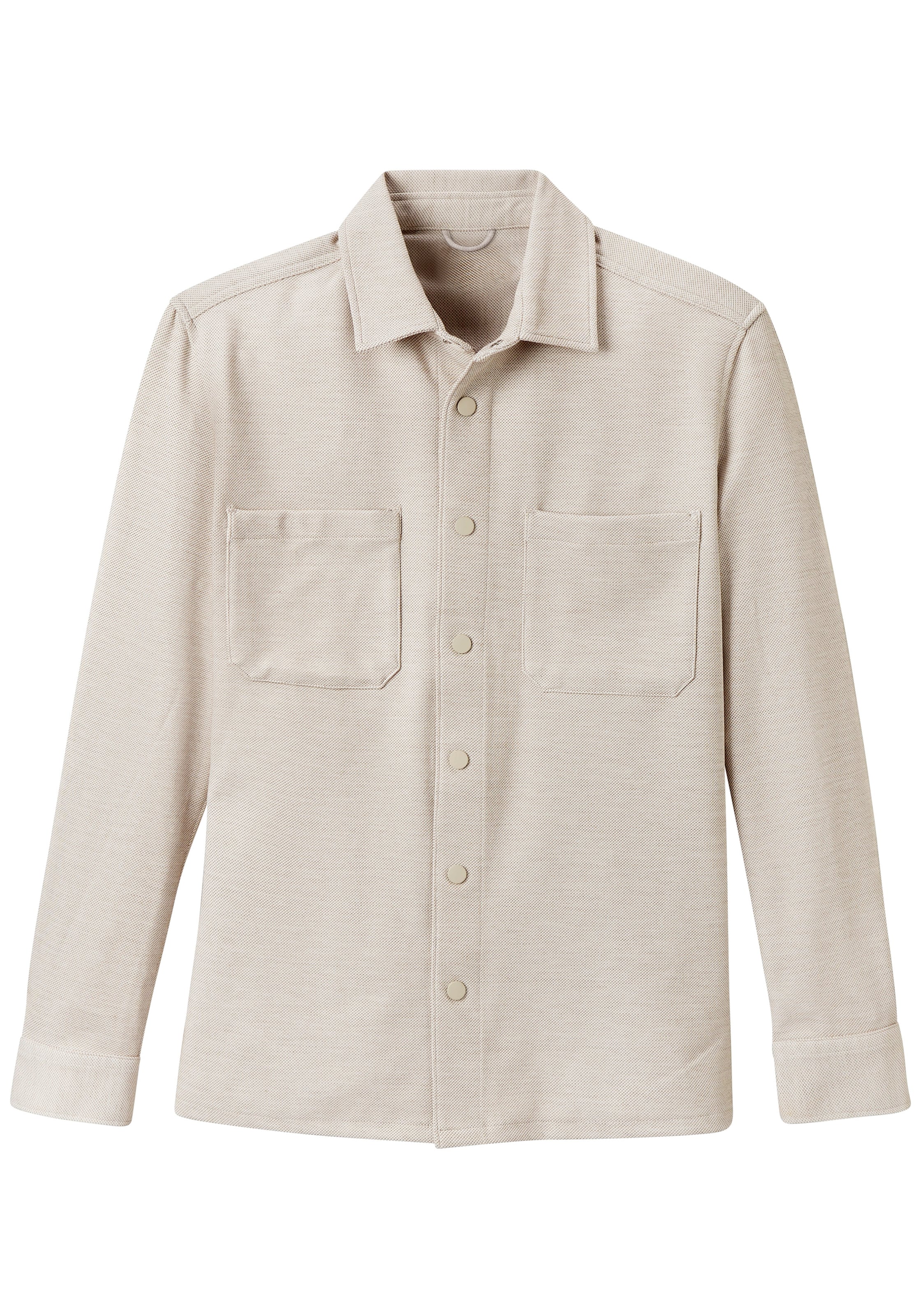 John Devin Hemdjacke », Overshirt aus weicher Piqué-Qualität«, Knopfleiste mit Druckknöpfen