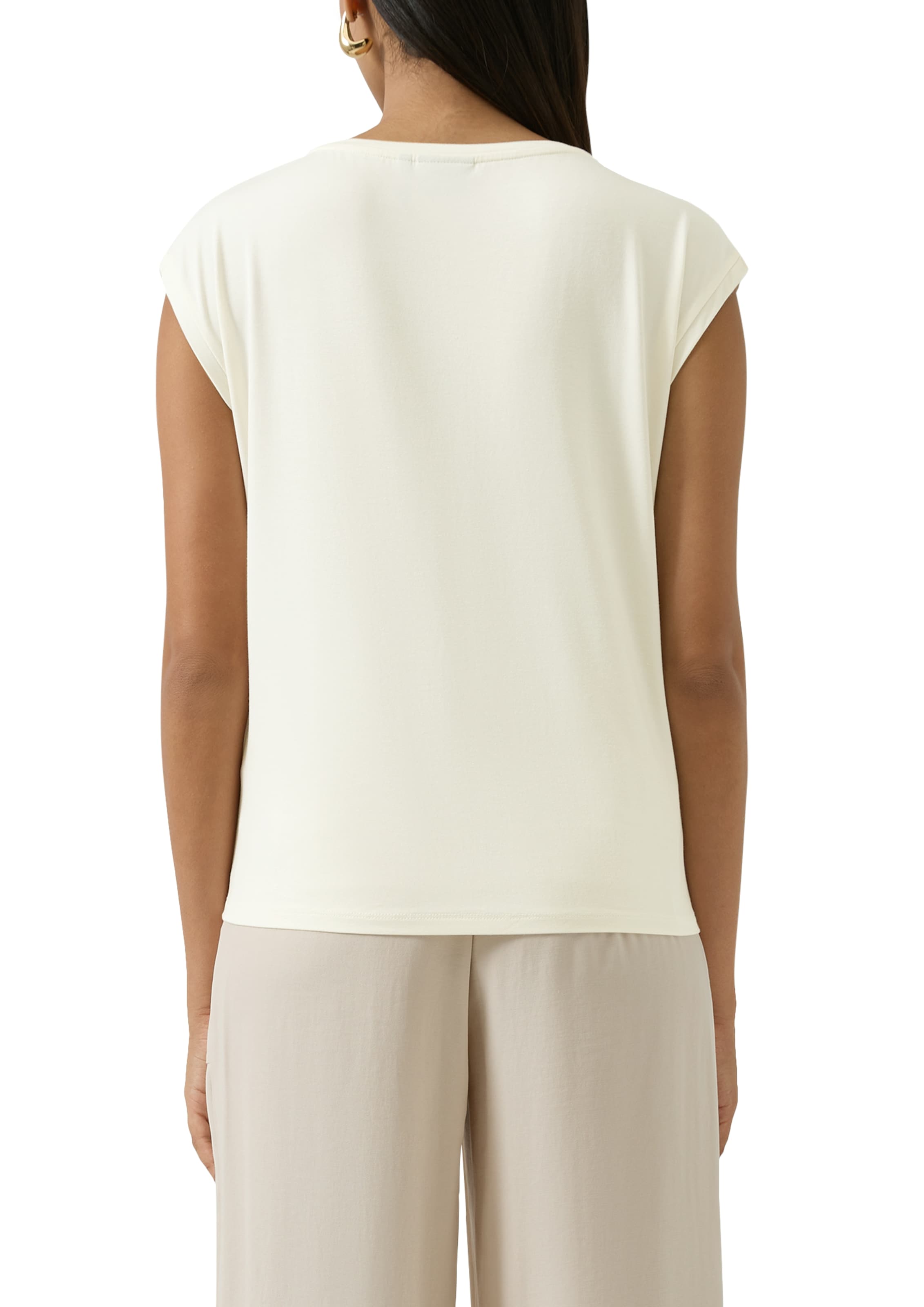 s.Oliver BLACK LABEL Paillettenshirt mit floralen Applikationen und Pailetten