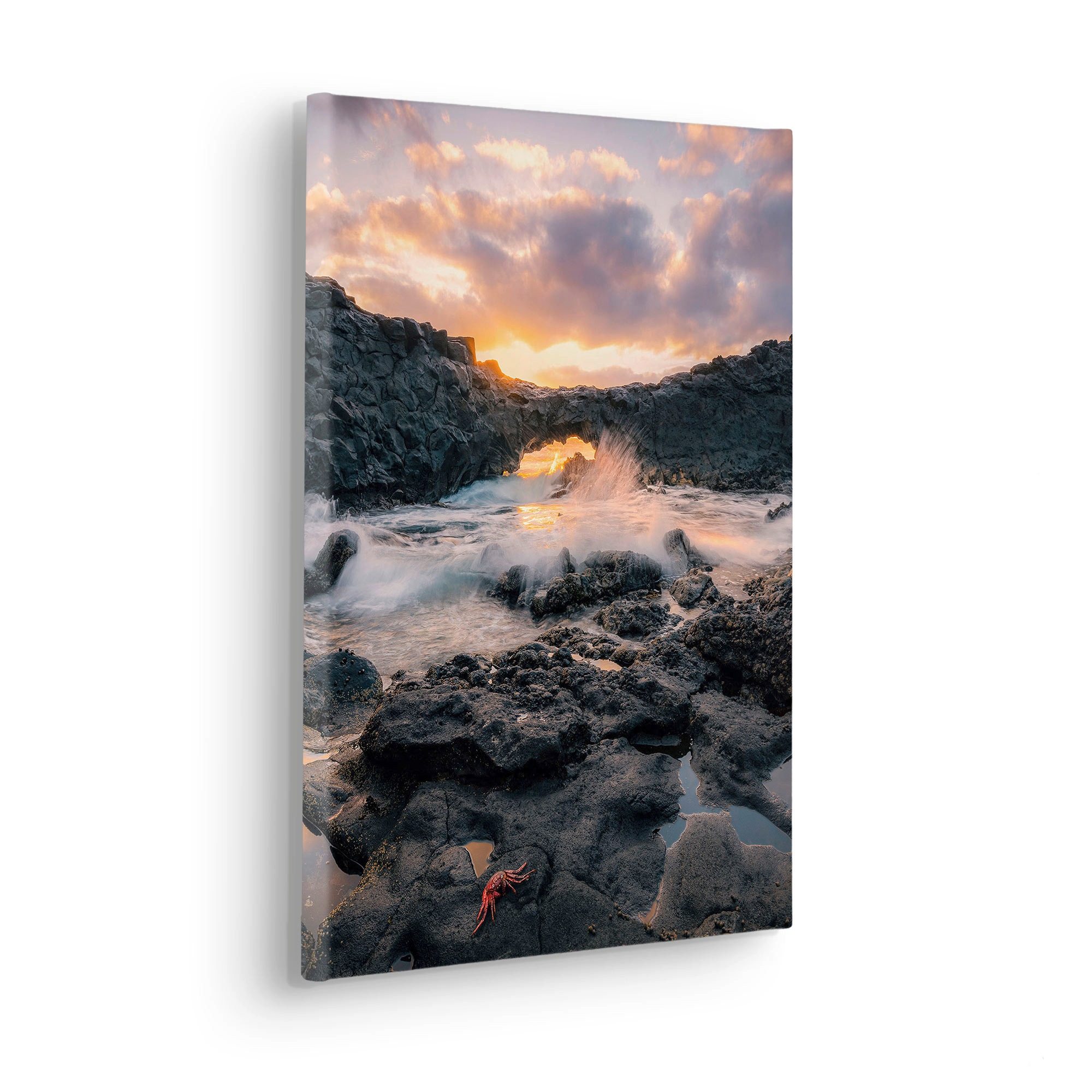 Komar Leinwandbild »Golden Eye - Größe 30 x 40 cm«, Baum-Blätter-Natur-Berge-Blumen-Foto-Jahreszeiten-Landschaft-Meer-Strand-Palmen, (Packung, 1 St.), Keilrahmenbild mi Echtholzrahmen