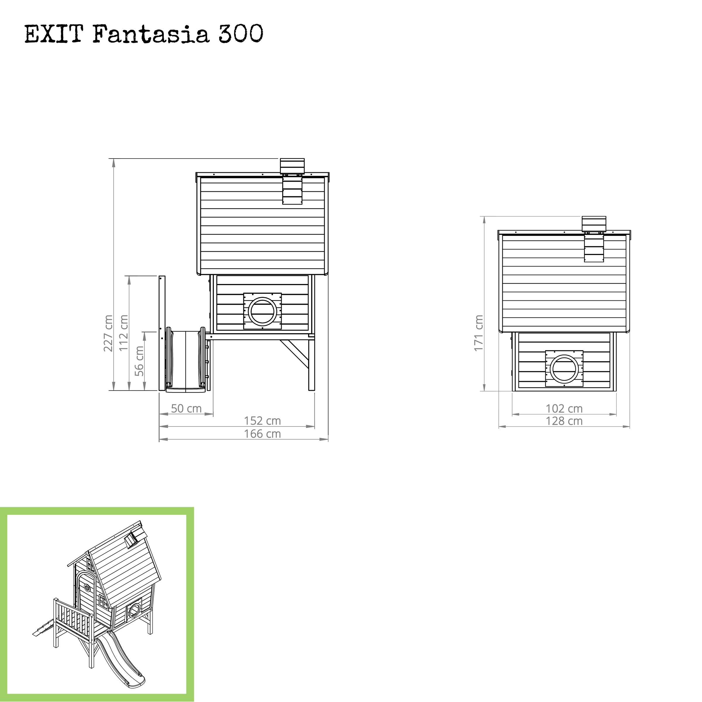EXIT Spielhaus »Fantasia 300 rot«