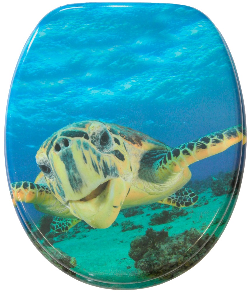 SANILO WC-Sitz »Schildkröte« blau/grün