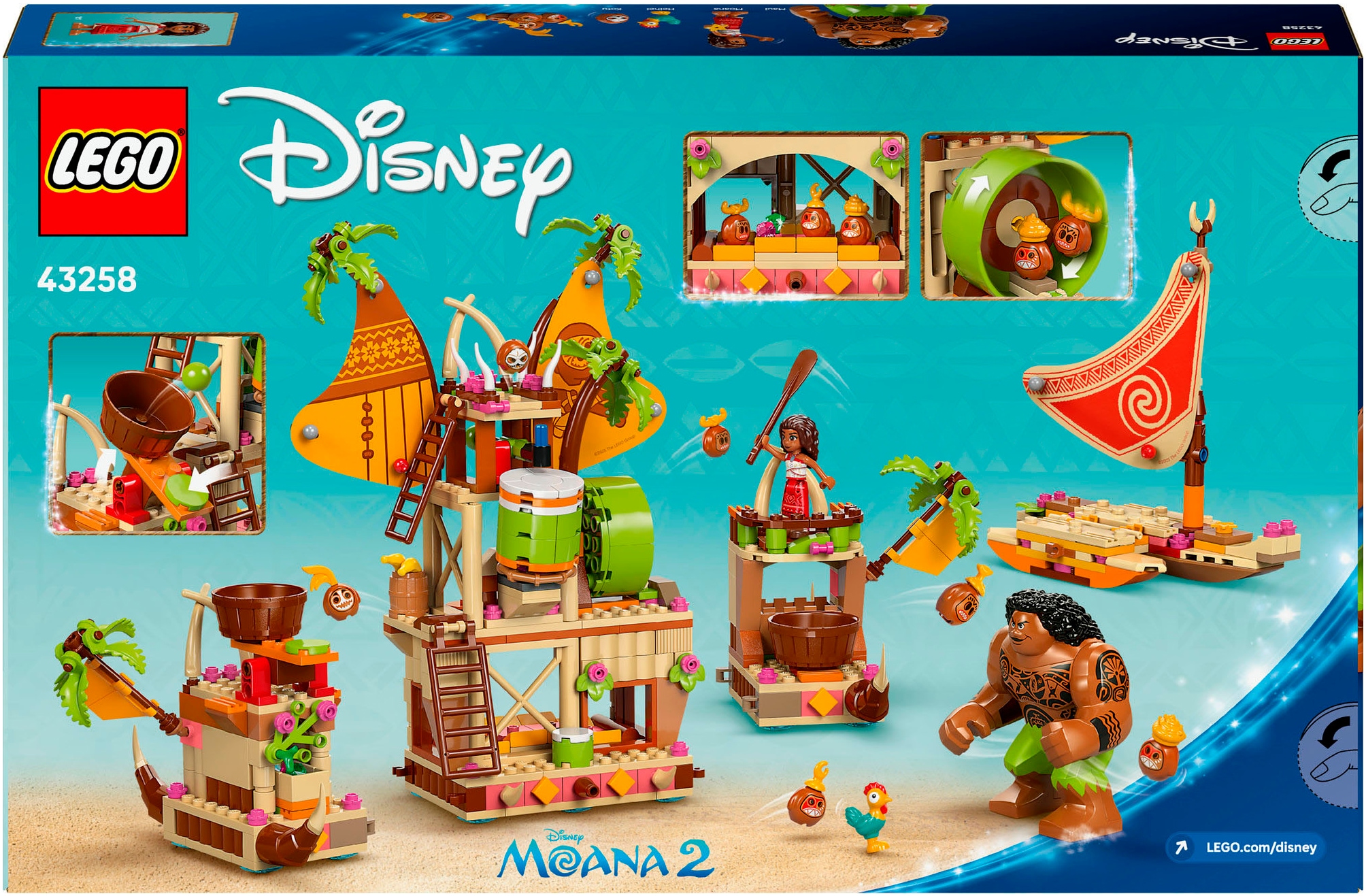 LEGO® Konstruktionsspielsteine »Kakamora-Barge (43258), LEGO Disney Princess«, (572 St.), Made in Europe