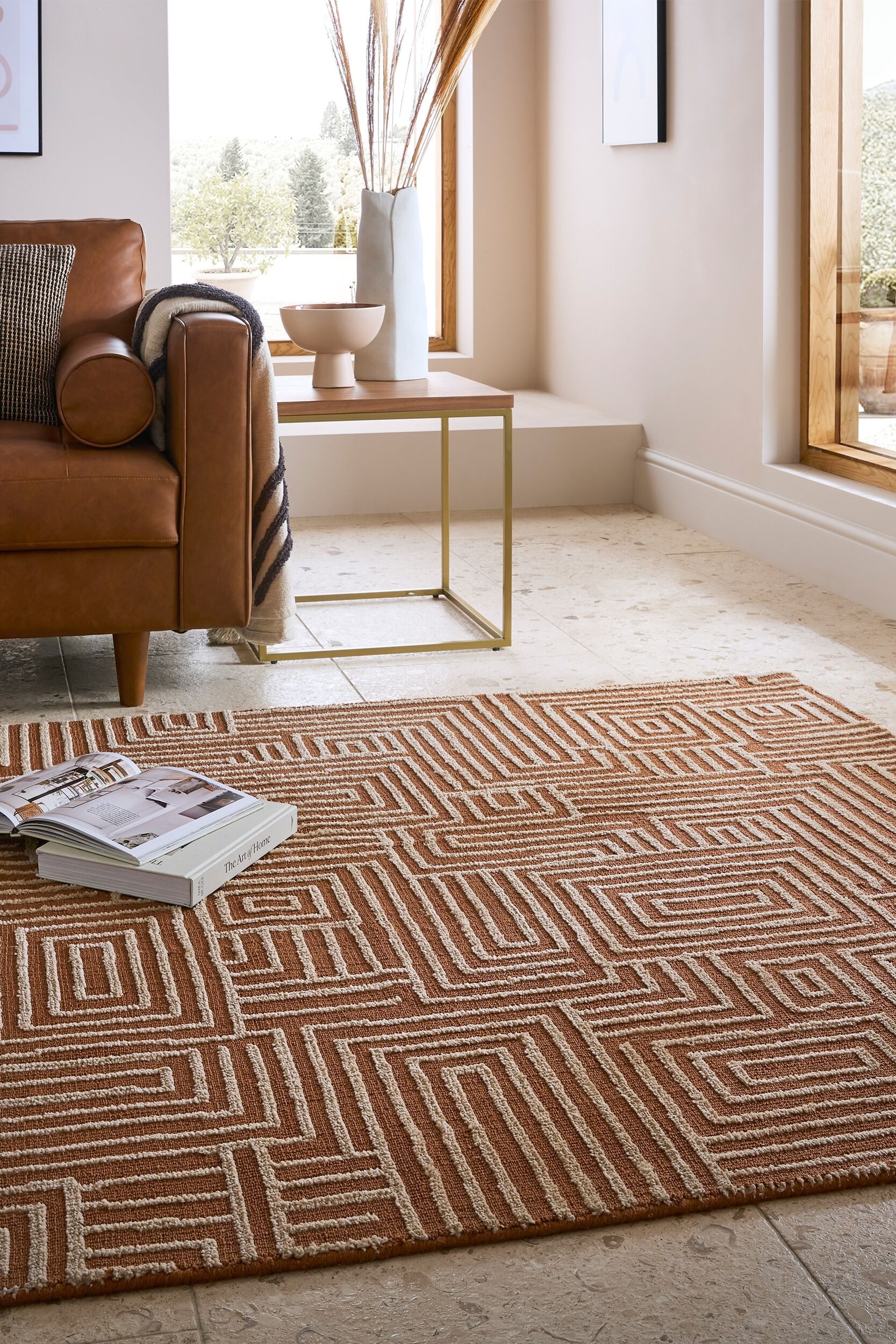 FLAIR RUGS Teppich »Kylo«, rechteckig, 12 mm Höhe, Hoch-niedriger Flor in Wolle-Optik