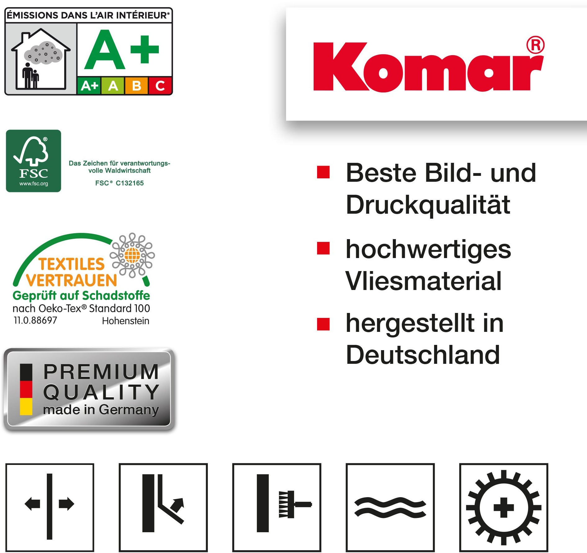 Komar Vliestapete »Digitaldruck Vlies - Stone Wall - Größe 400 x 260 cm«, bedruckt, Wohnzimmer, Schlafzimmer