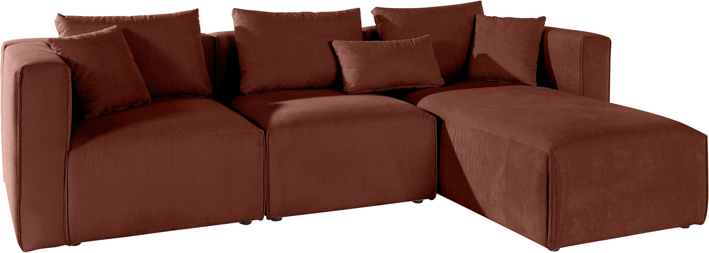 Guido Maria Kretschmer Home&Living Ecksofa »Comfine L-Form«, zusammengesetzt aus Modulen, 3 Bezugsqualitäten und viele Farben