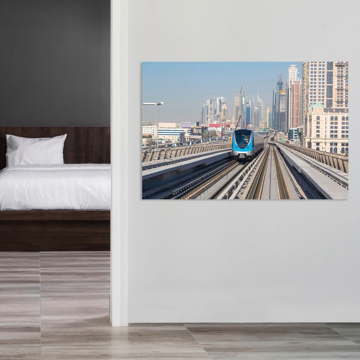 queence Acrylglasbild »Bahngleis«, Kunst-Züge-Zugbilder, Fine Art-Print in günstig online kaufen
