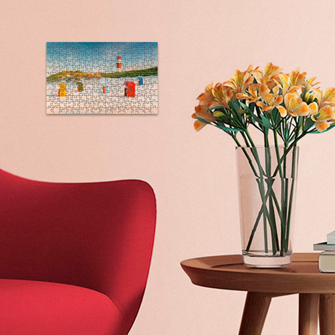 Ravensburger Puzzle »Deutschland Collection, Leuchtturm hinter der Düne auf Borkum« Made in Europe