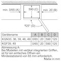 SIEMENS Kühl-/Gefrierkombination, KG39NAICT, 203 cm hoch, 60 cm breit