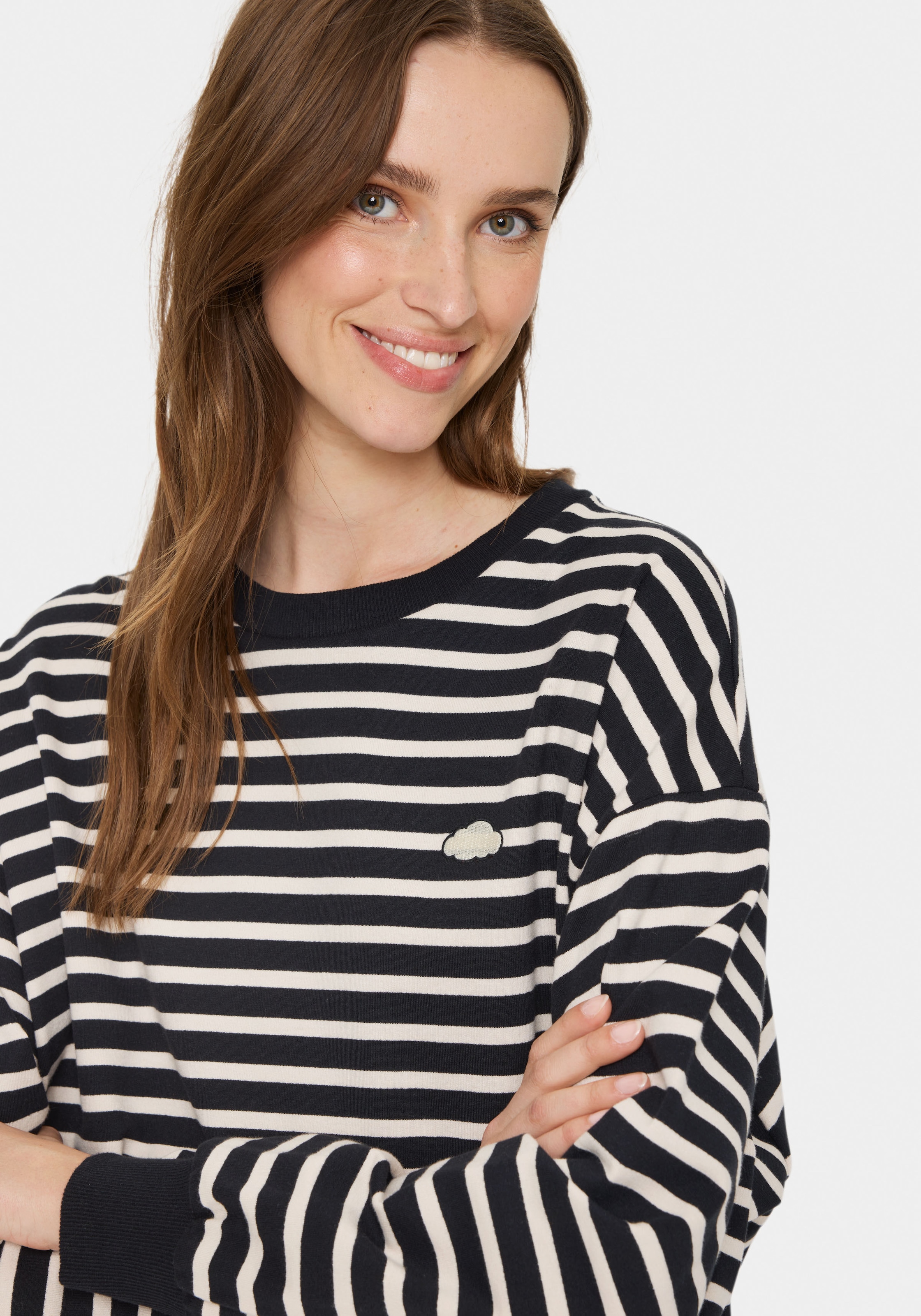 Saint Tropez Sweatshirt »GilaSZ«, mit Stickerei
