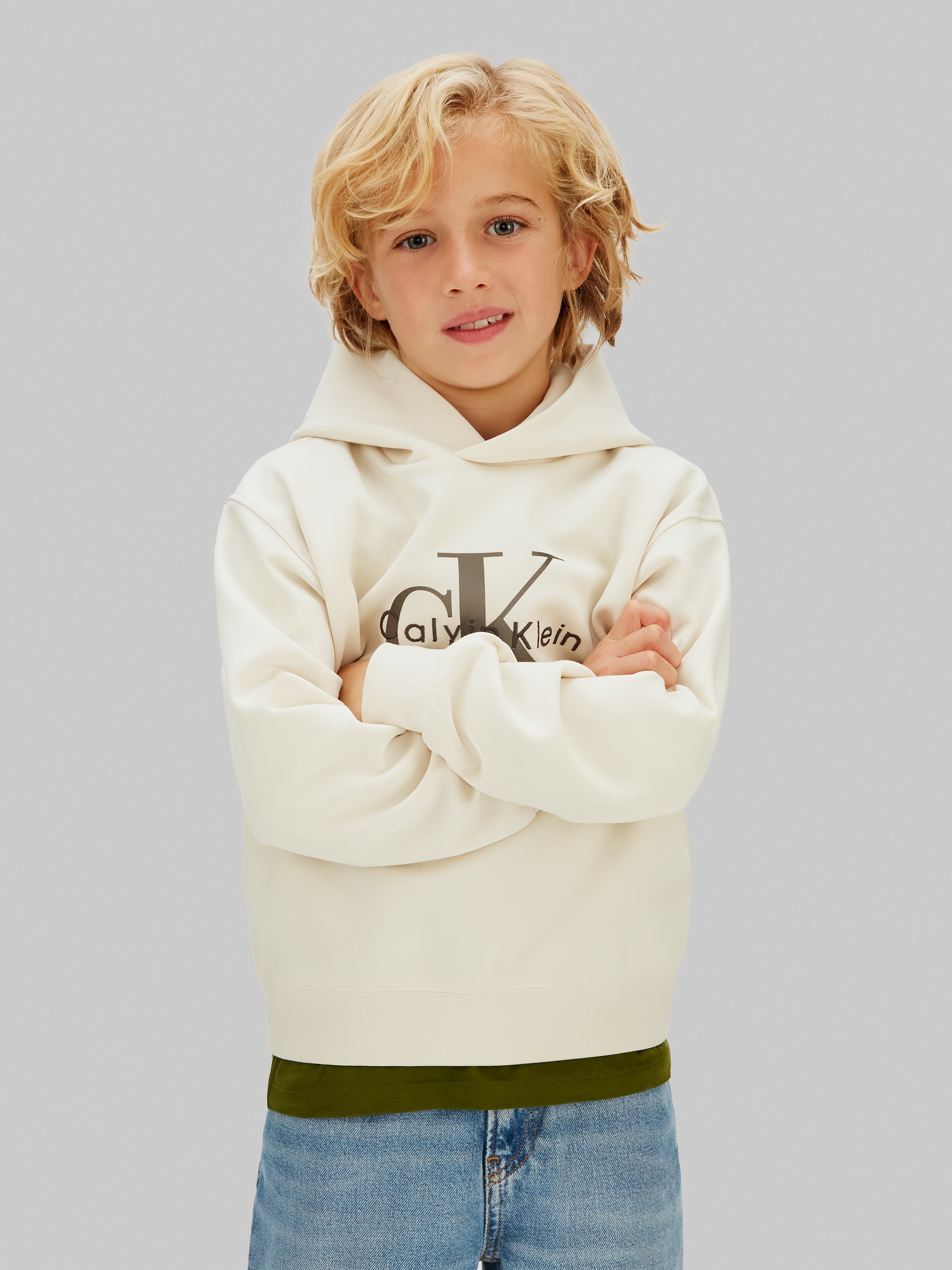 Calvin Klein Jeans Kapuzensweatshirt , Regular fit, für Kinder bis 16 Jahre
