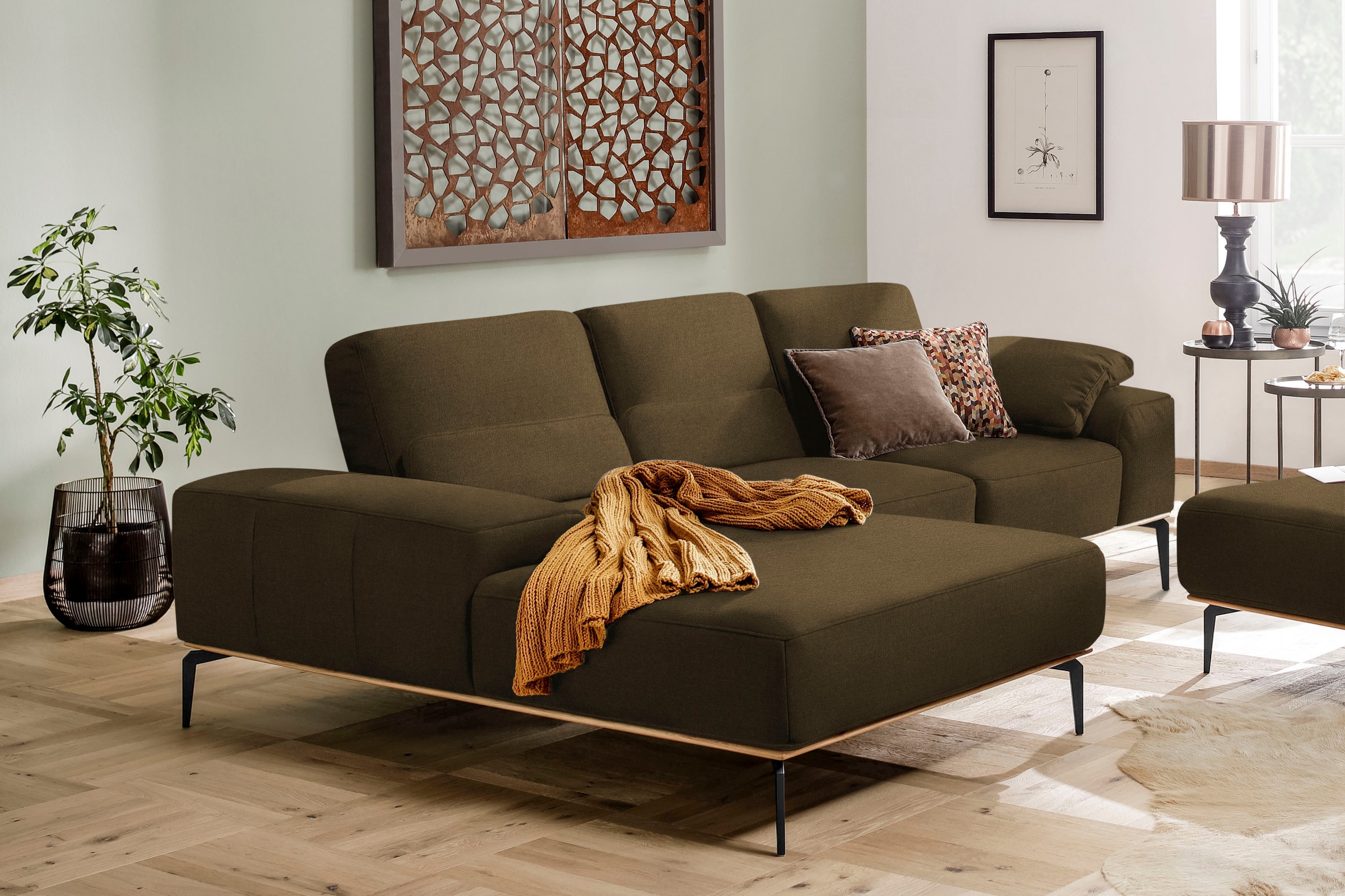 W.SCHILLIG Ecksofa "run, Designsofa mit tollem Sitzkomfort, bequem, L-Form" günstig online kaufen