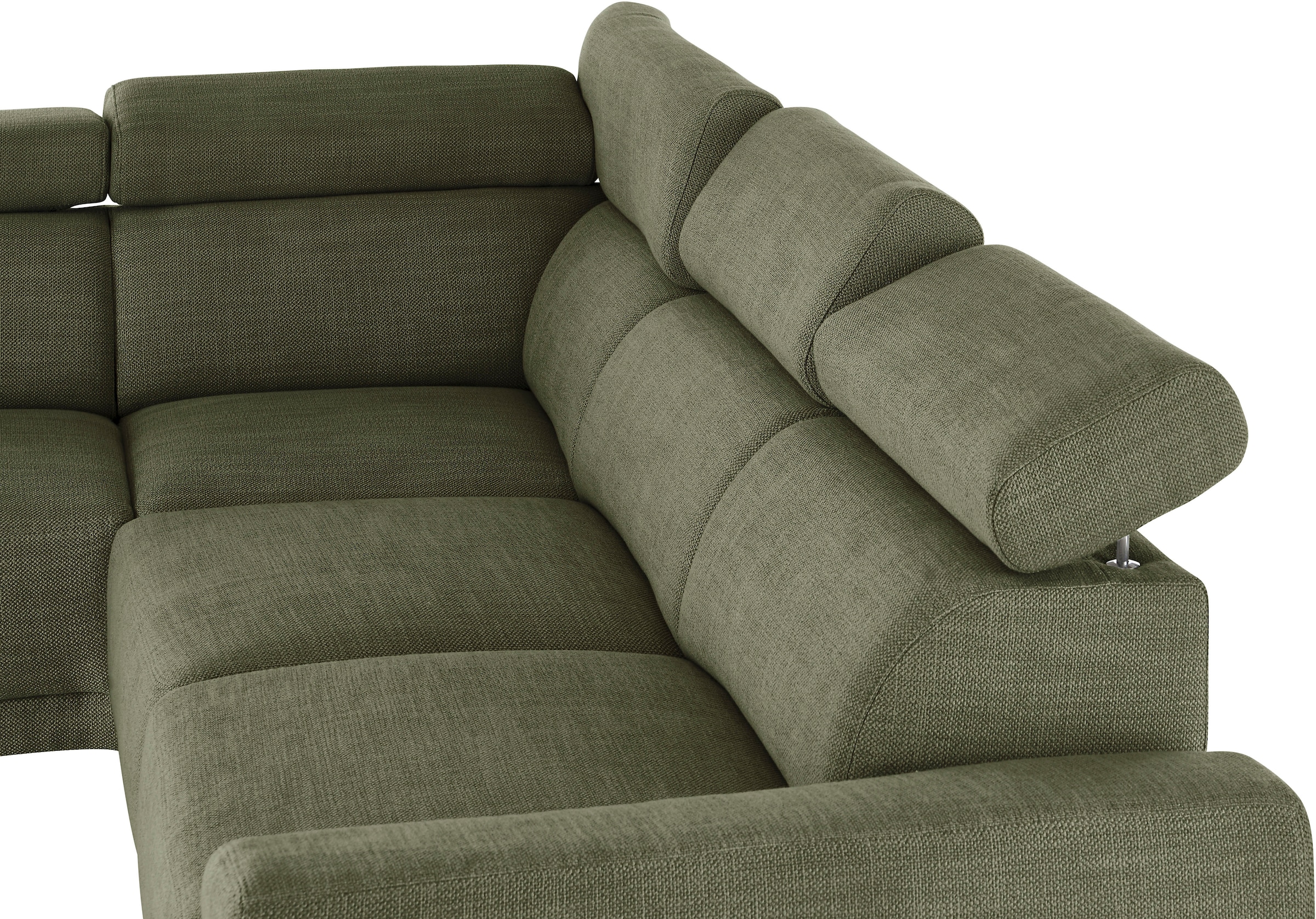 3C Candy Ecksofa »Greve Sofa immer mit manuelle Kopfteilverstellungen, modern, elegant«, wahlweise motorischer Sitzvorzug, bequem und zeitlos, L-Form