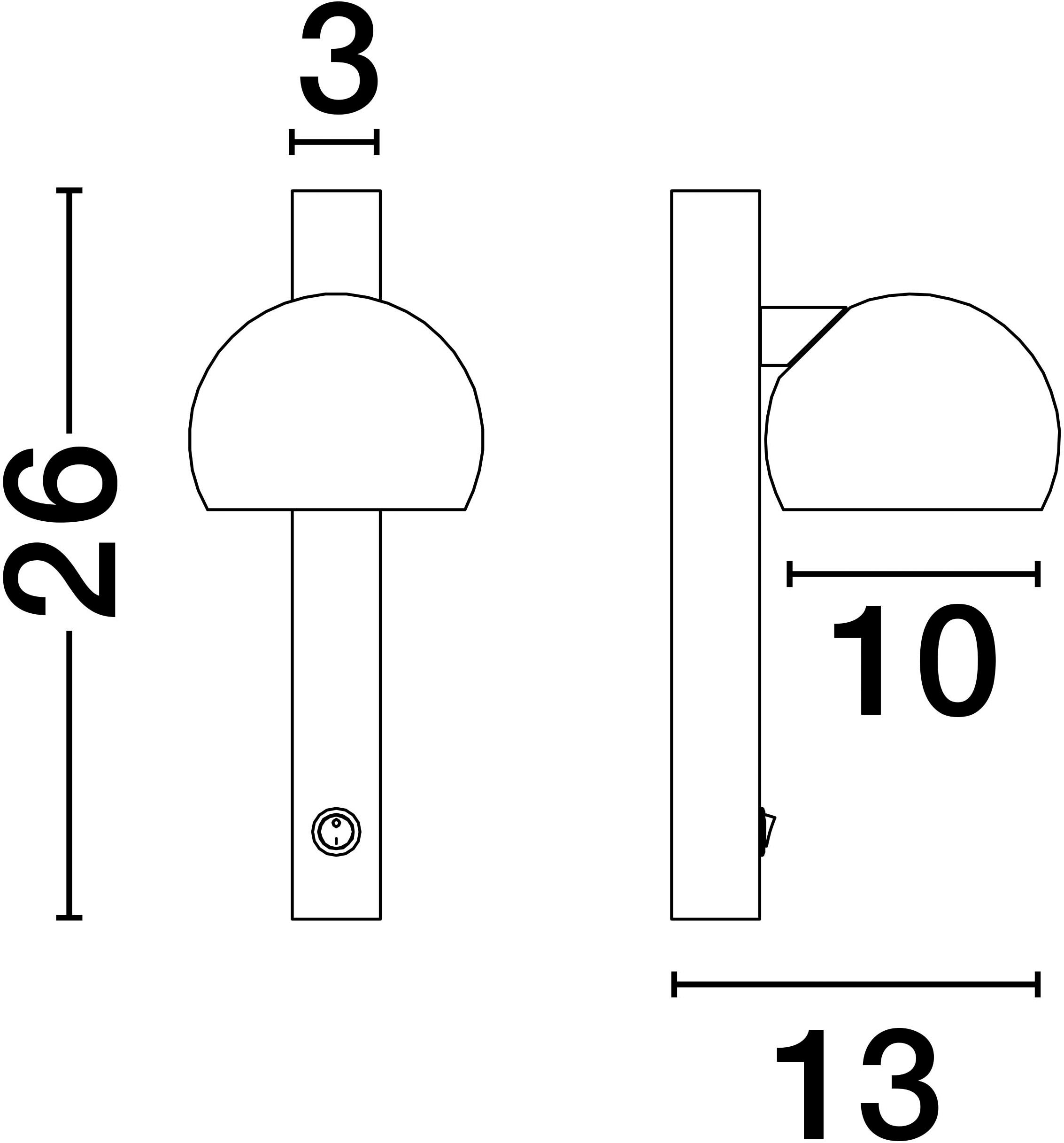 Nova Luce Wandleuchte »LUSA«, 1 flammig