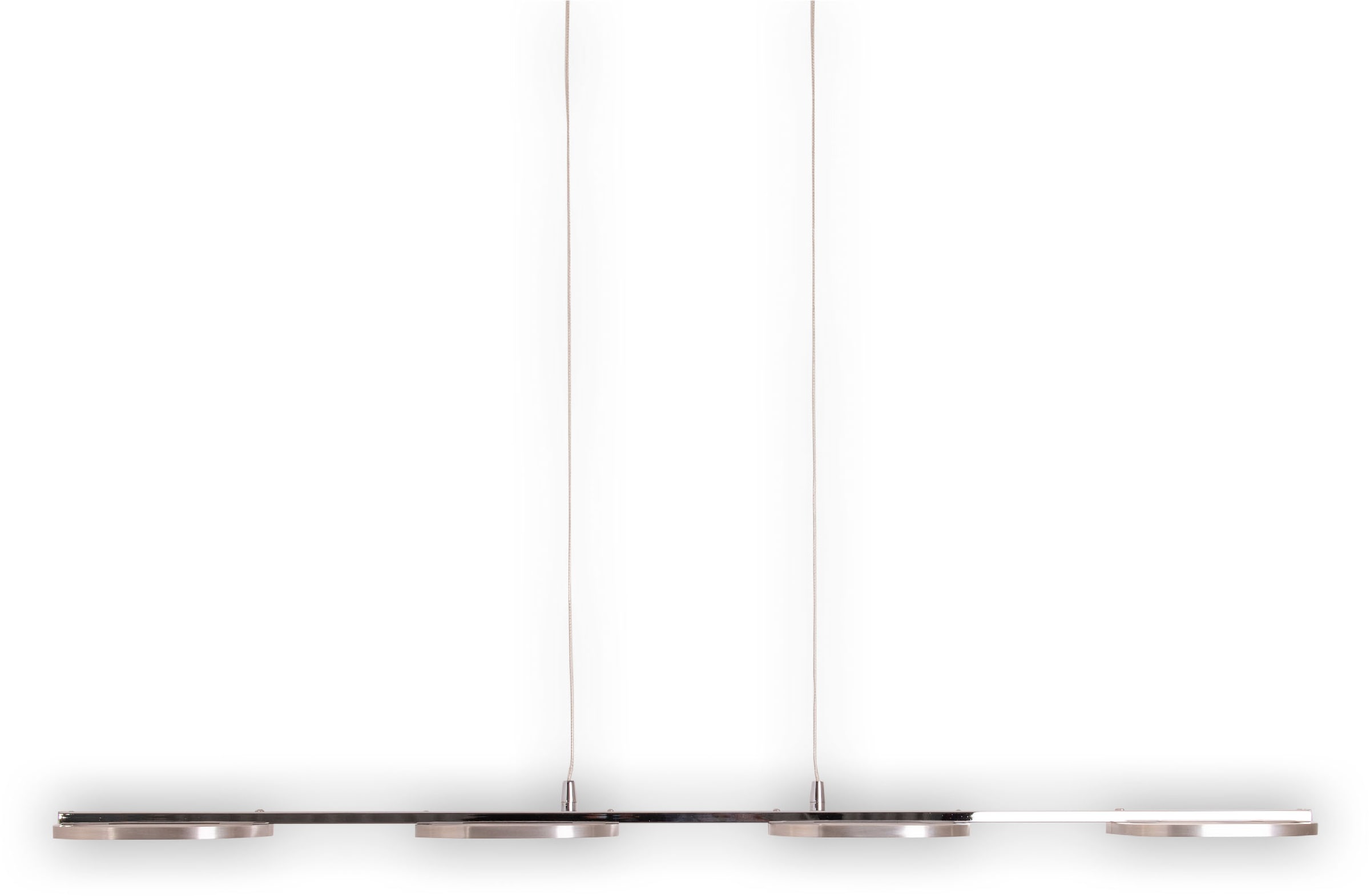 näve LED Pendelleuchte »Beam«, 4 flammig, Leuchtmittel LED-Modul | LED fest integriert, 4 Brennstellen, Höhe 150cm, Länge 100cm, warmweißes Licht