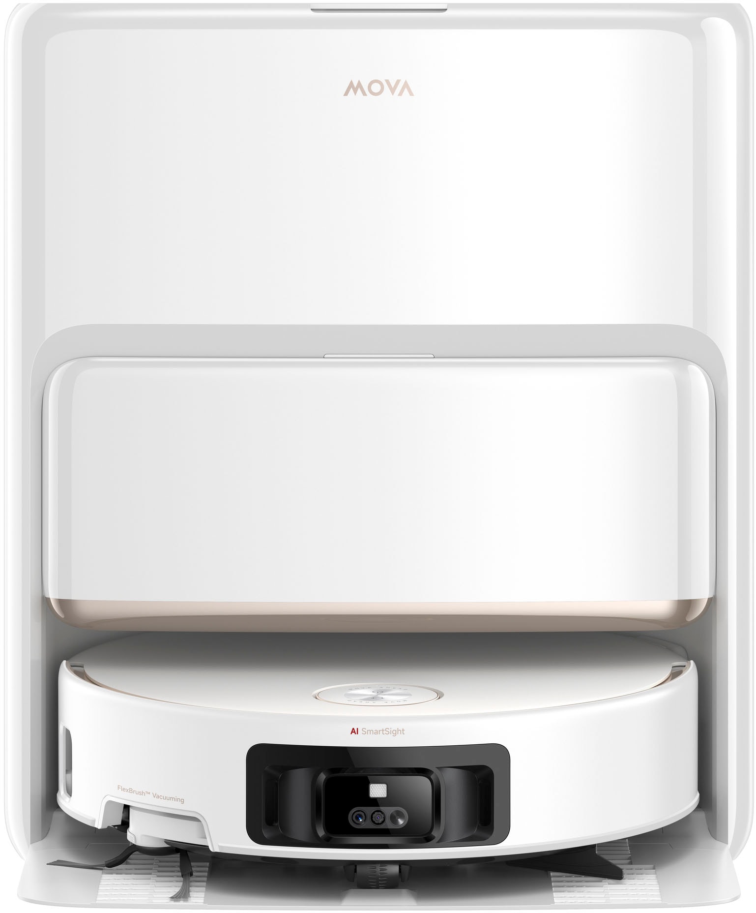 Mova Saugroboter »Z60 Ultra Roller Complete, App- & Sprachsteuerung,« Vollautomatische Basisstation, Anti-Verhedderungsbürste,