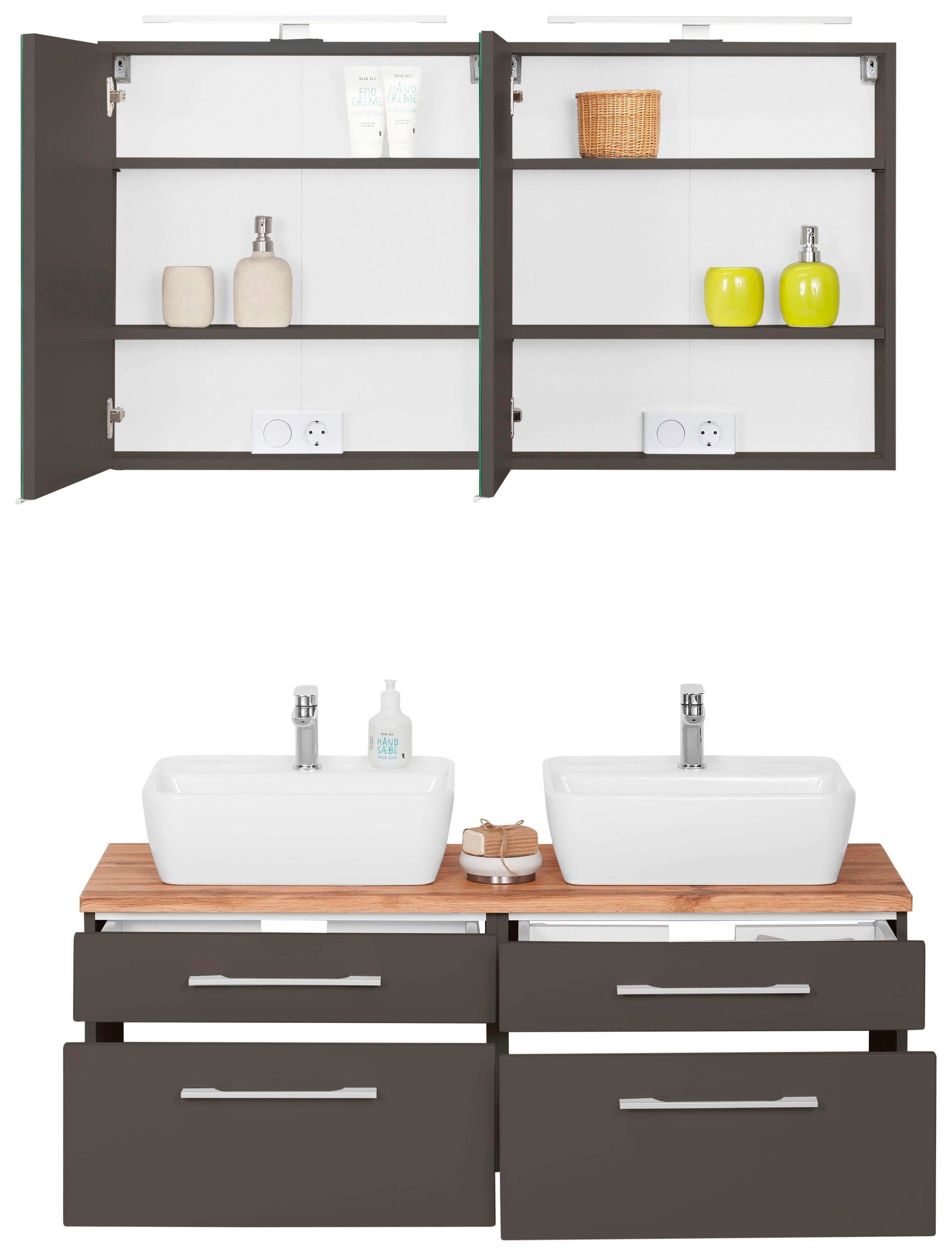 welltime Badmöbel-Set »Davos« 3 Stk. tlg. günstig online kaufen