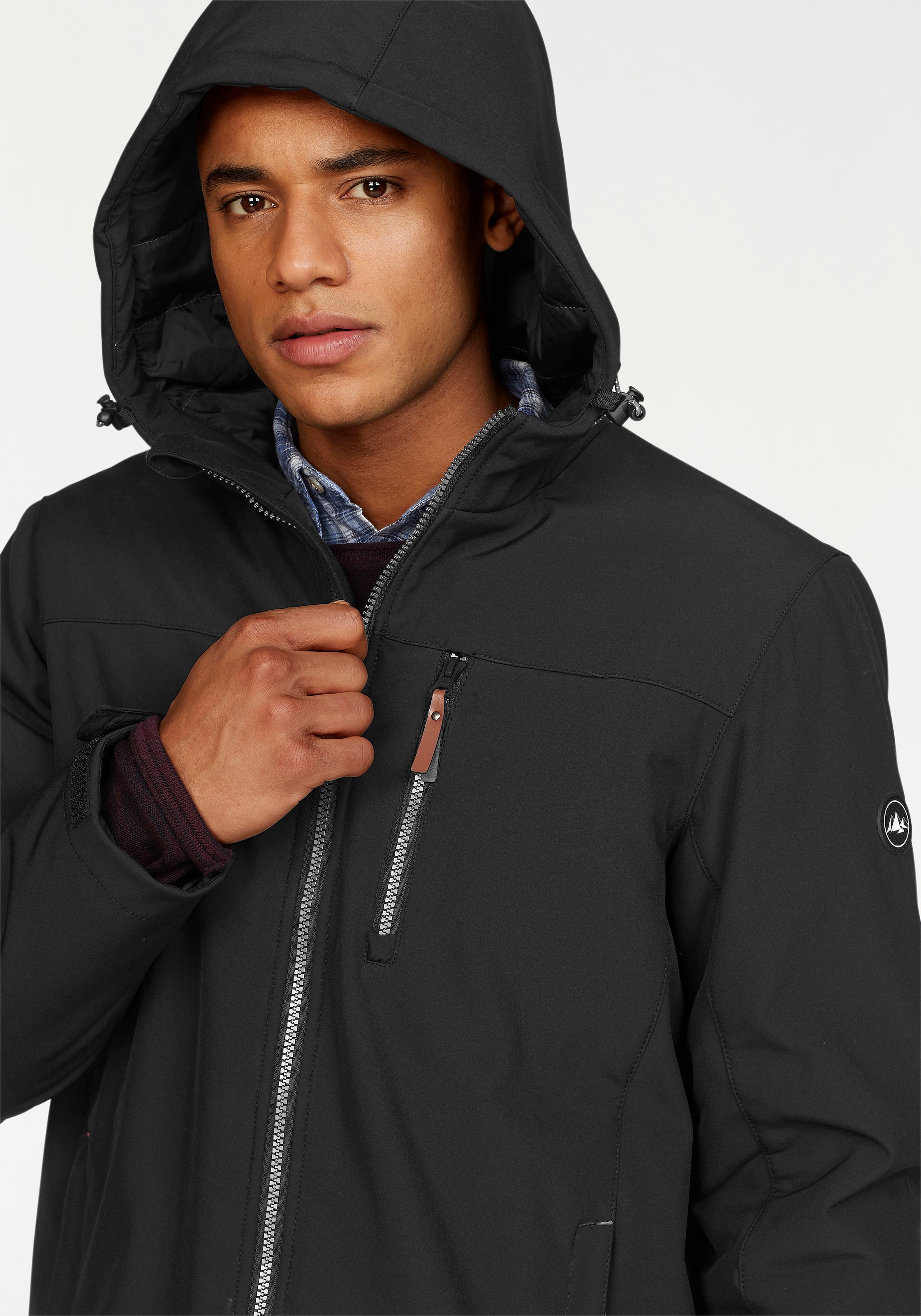 Polarino Winterjacke mit Kapuze atmungsaktiv,  wasserabweisend,  winddicht