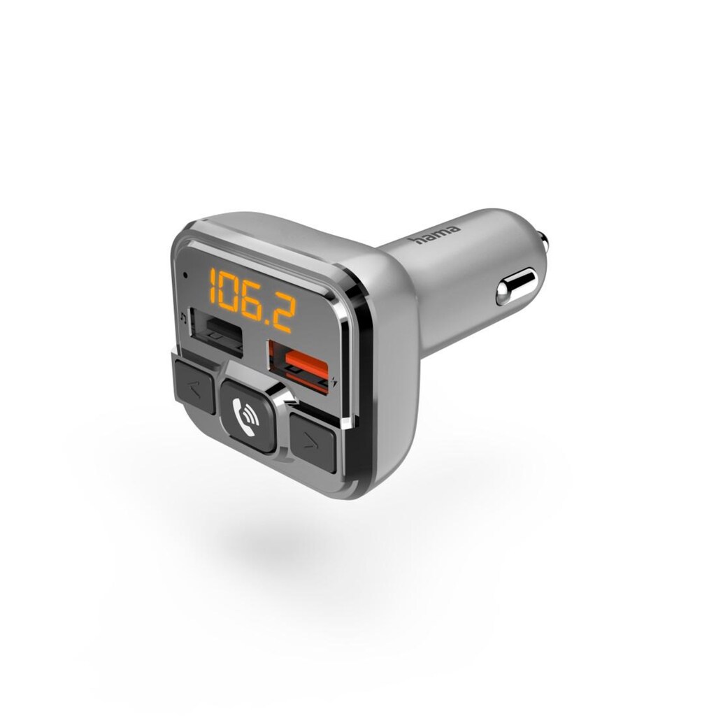 Hama Bluetooth-Adapter »Bluetooth® FM-Transmitter für Autoradio Freisprecheinrichtung 2x USB«