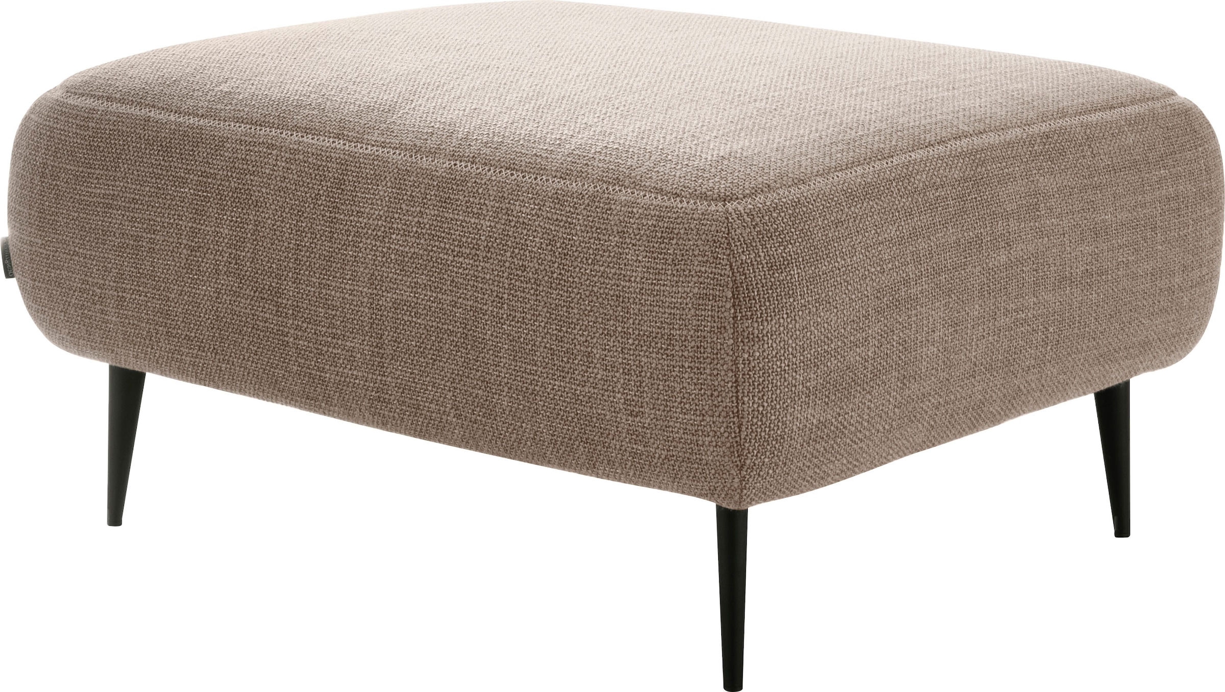 designwerk Hocker »Forma, zeitloser Desighocker mit aktuellem Fuß«, in hochwertiger Verarbeitung & tollem Sitzkomfort