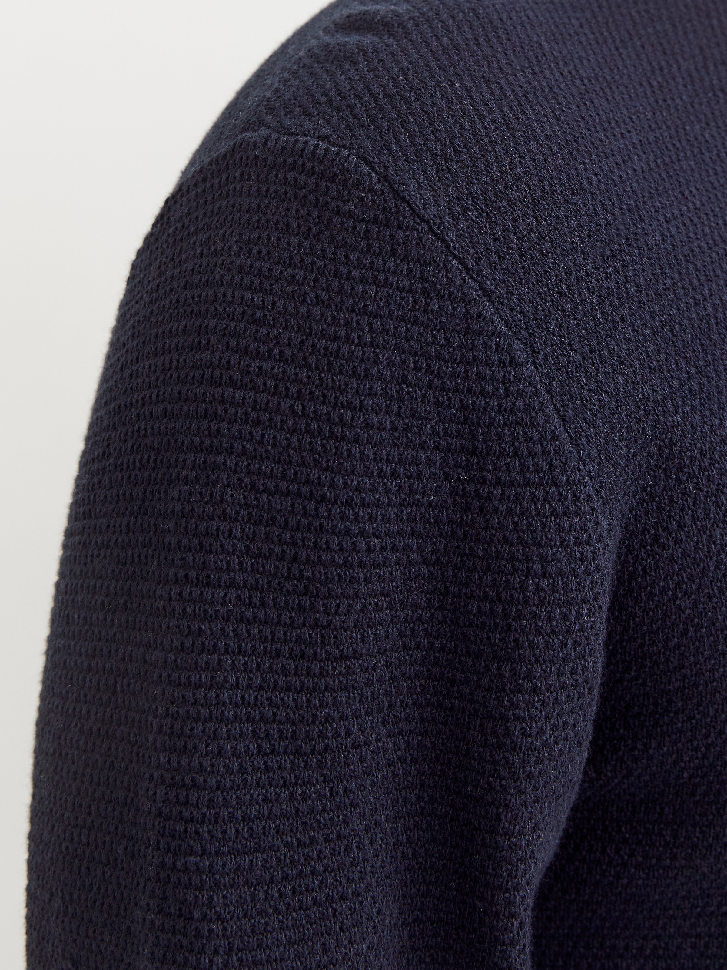 Jack & Jones Rundhalspullover »JJEGEORGE KNIT CREW NECK NOOS«, in Strick Optik