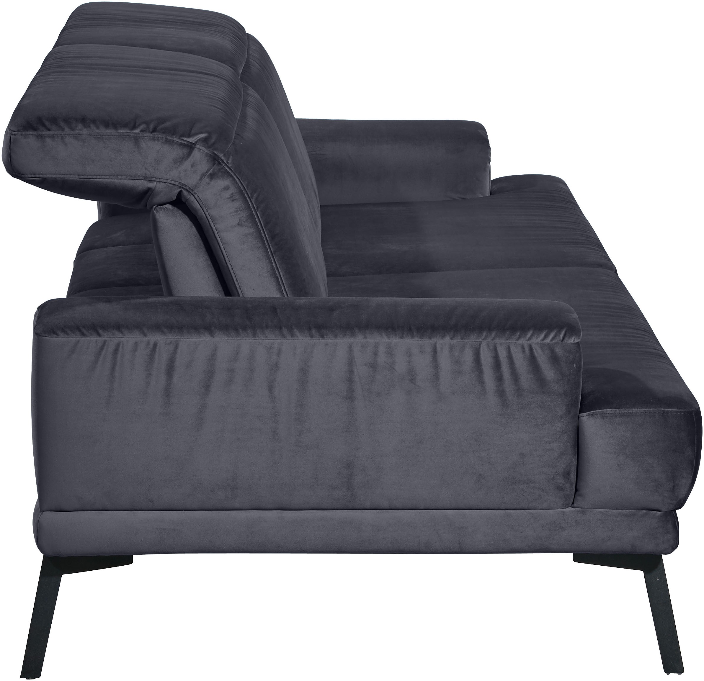 Musterring 2-Sitzer »MR 4580«, inkl. Kopf- und Sitztiefenverstellung, Fuß schwarz, B198 x T103 cm