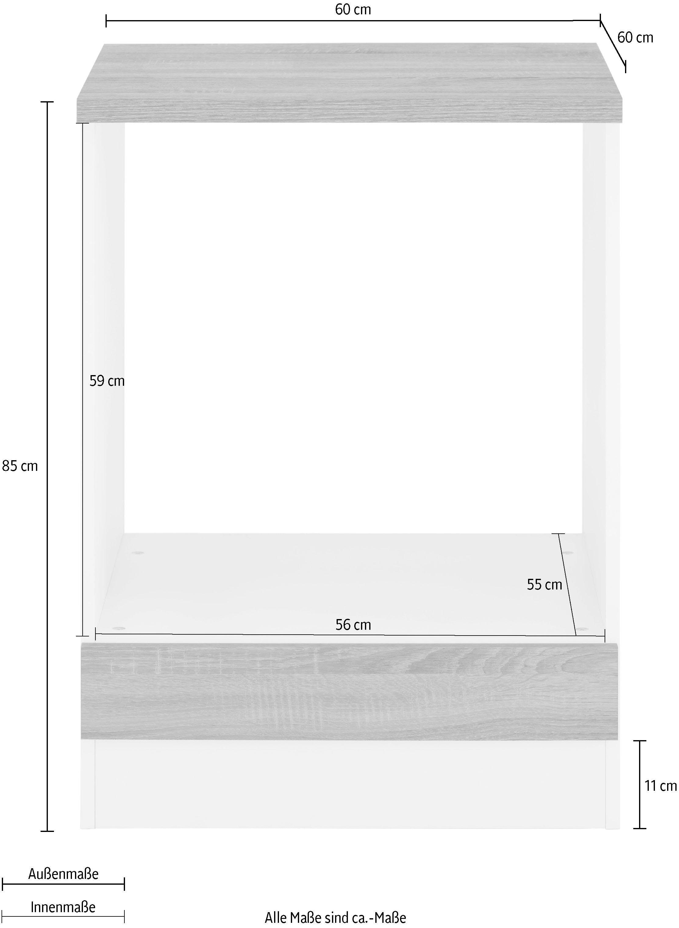 KOCHSTATION Herdumbauschrank »KS-Gera«, Breite 60 cm