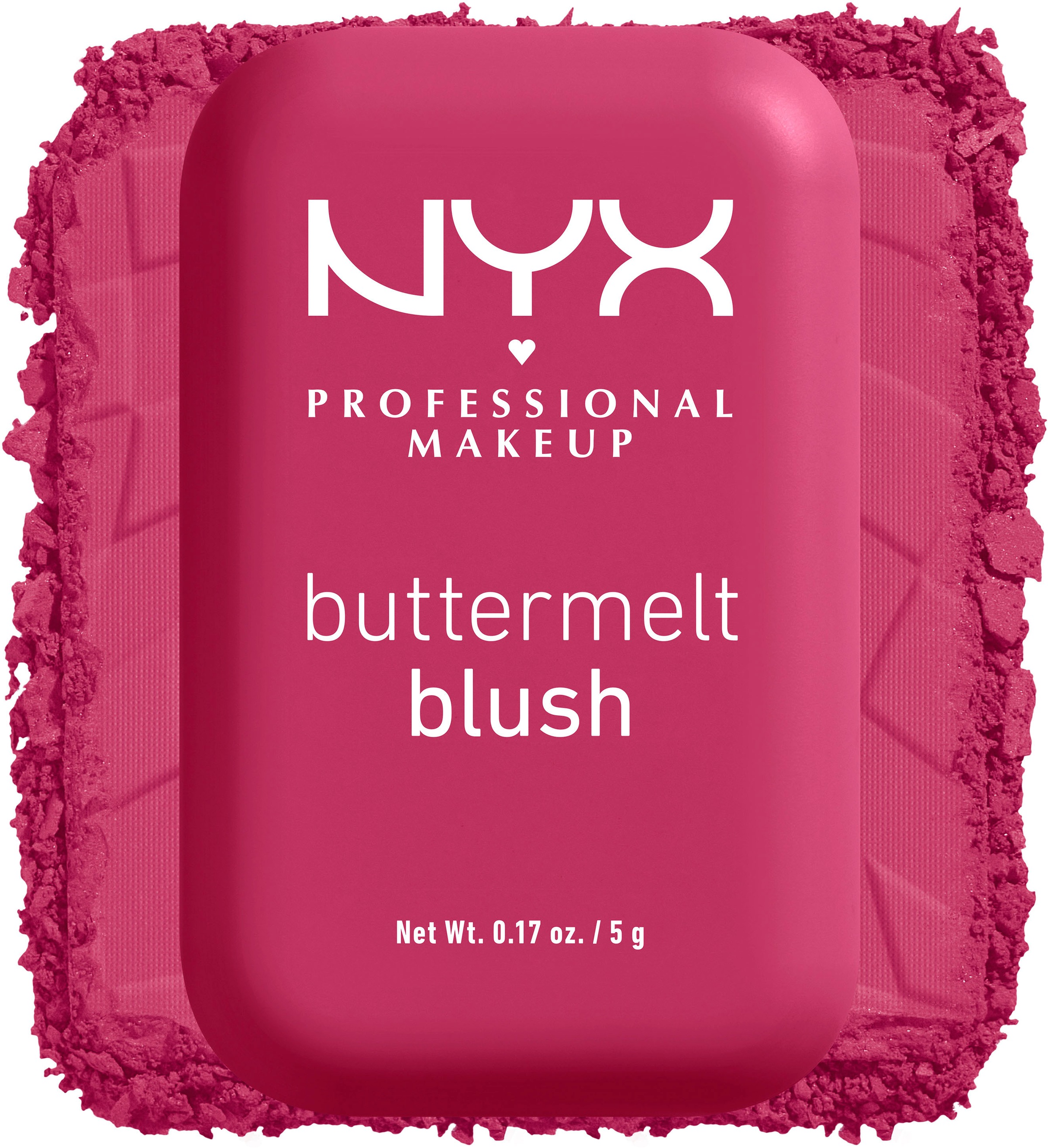 NYX Rouge »Makeup Buttermelt Blush«, Cremige, leichte Textur, variable Deckkraft, pflegende Formel.