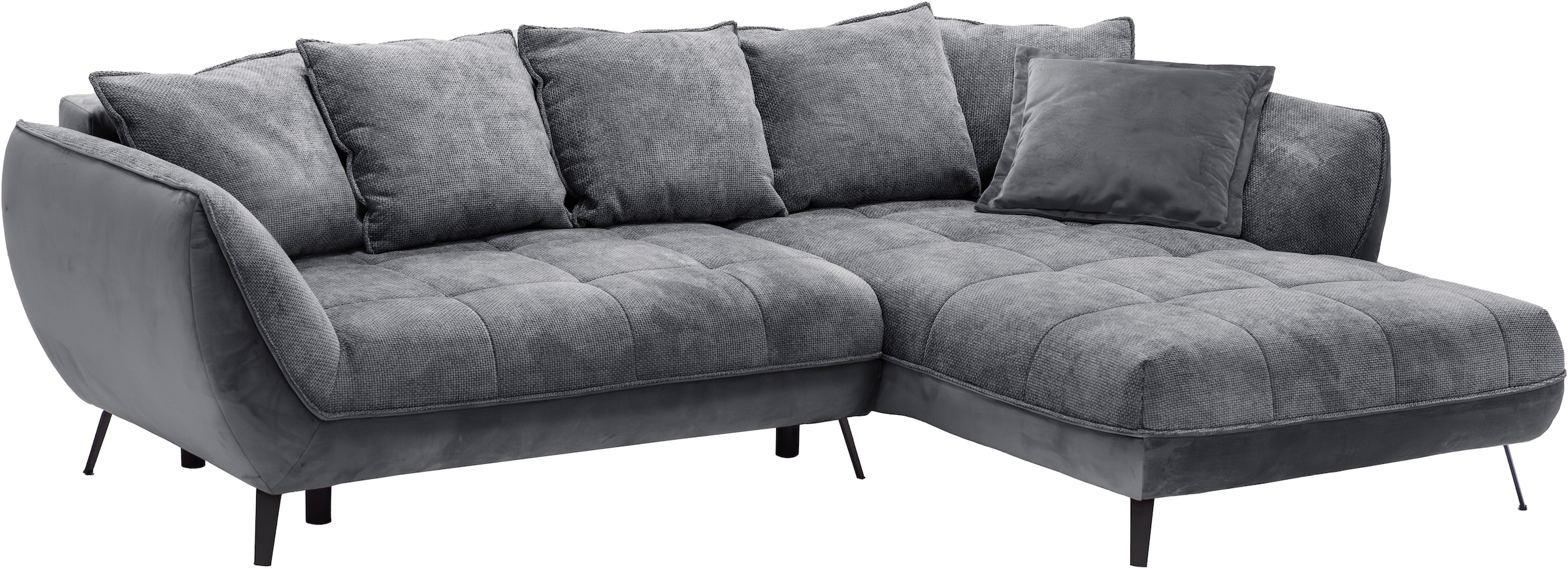 exxpo - sofa fashion Ecksofa »Midway mit einfacher Easy-Lift-Bettfunktion, bequem und modern«, inkl. Bettfunktion und praktischem Bettkasten, L-Form