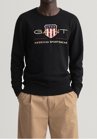Gant Sweatshirt »ARCHIVE SHIELD C-NECK«, mit geripptem Rundhalsausschnitt kaufen