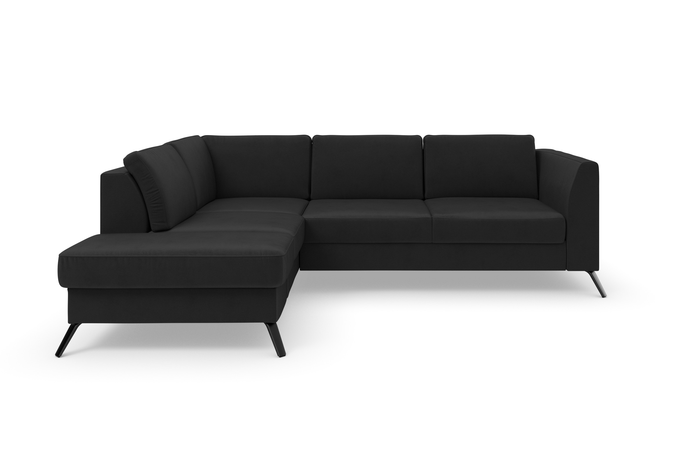sit&more Ecksofa »Olsen L-Form«, inklusive Sitztiefenverstellung, wahlweise mit Bettfunktion, 15cm hoch