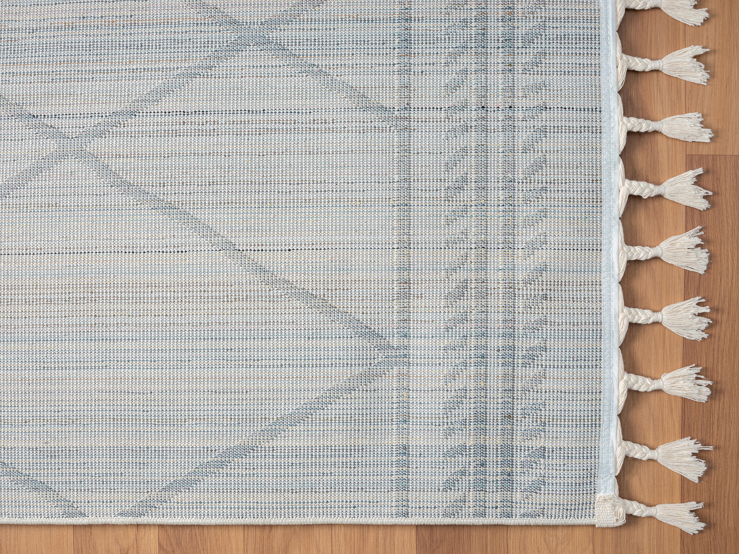 Myflair Möbel & Accessoires Hochflor-Teppich »Moroccan Design, LAGERRÄUMUNG!«, rechteckig, 24 mm Höhe, modern, marokkanisches Design, Rauten Muster, weich, mit Fransen