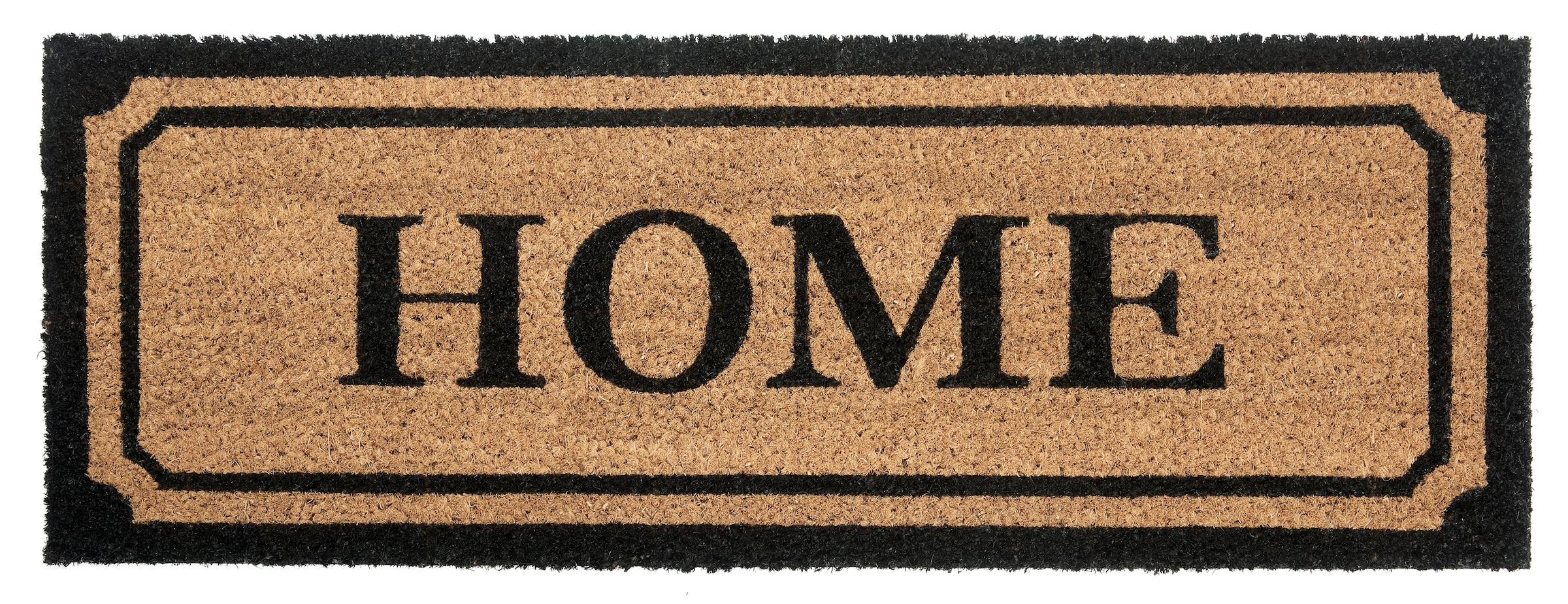 HANSE Home Fußmatte »Mix Mats Kokos Wide Home Border, Türmatte«, rechteckig, 15 mm Höhe, Kokos, Schmutzfangmatte, Outdoor, Rutschfest, Innen, Kokosmatte, Flur