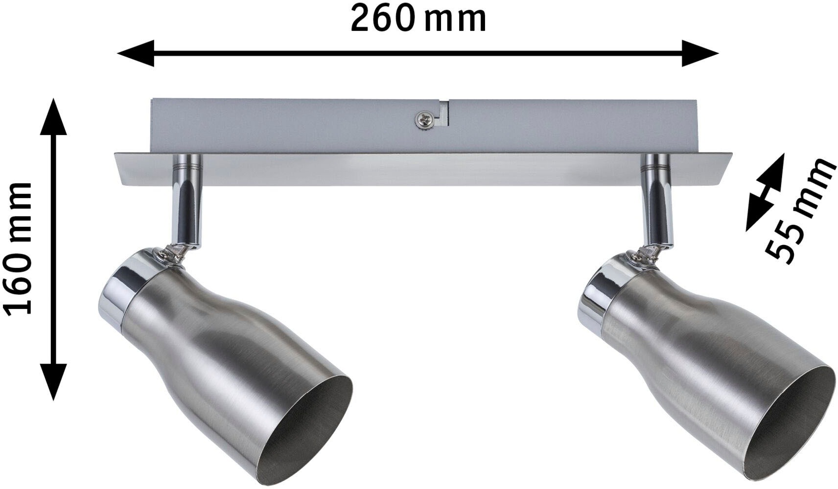 Paulmann LED Deckenleuchte »Meli«, 2 flammig, Leuchtmittel GU10 | ohne Leuchtmittel, GU10