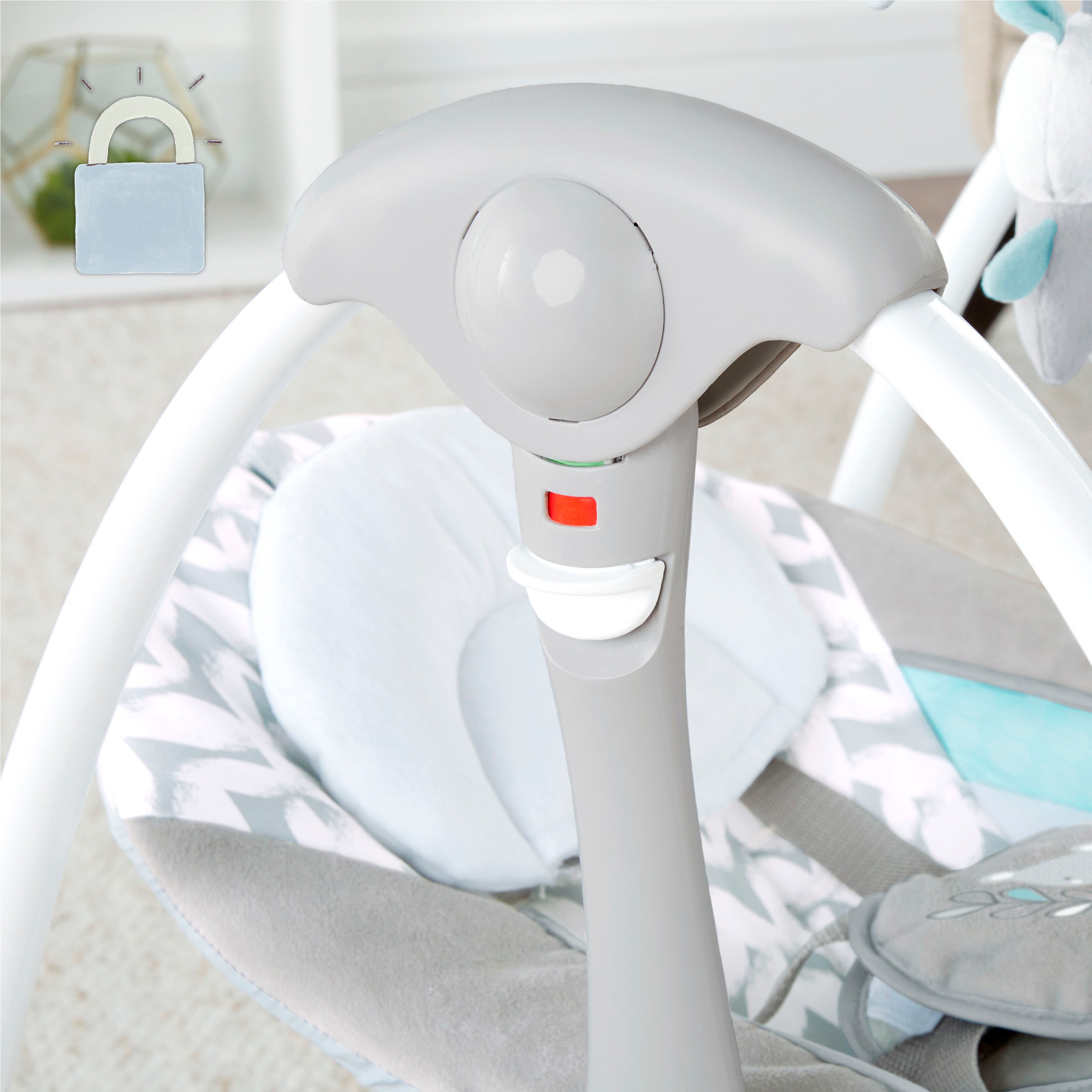 ingenuity Babyschaukel »ConvertMe Swing-2-Seat Portable Swing - Raylan«, mit automatischer Schaukelfunktion und Sound-Effekt