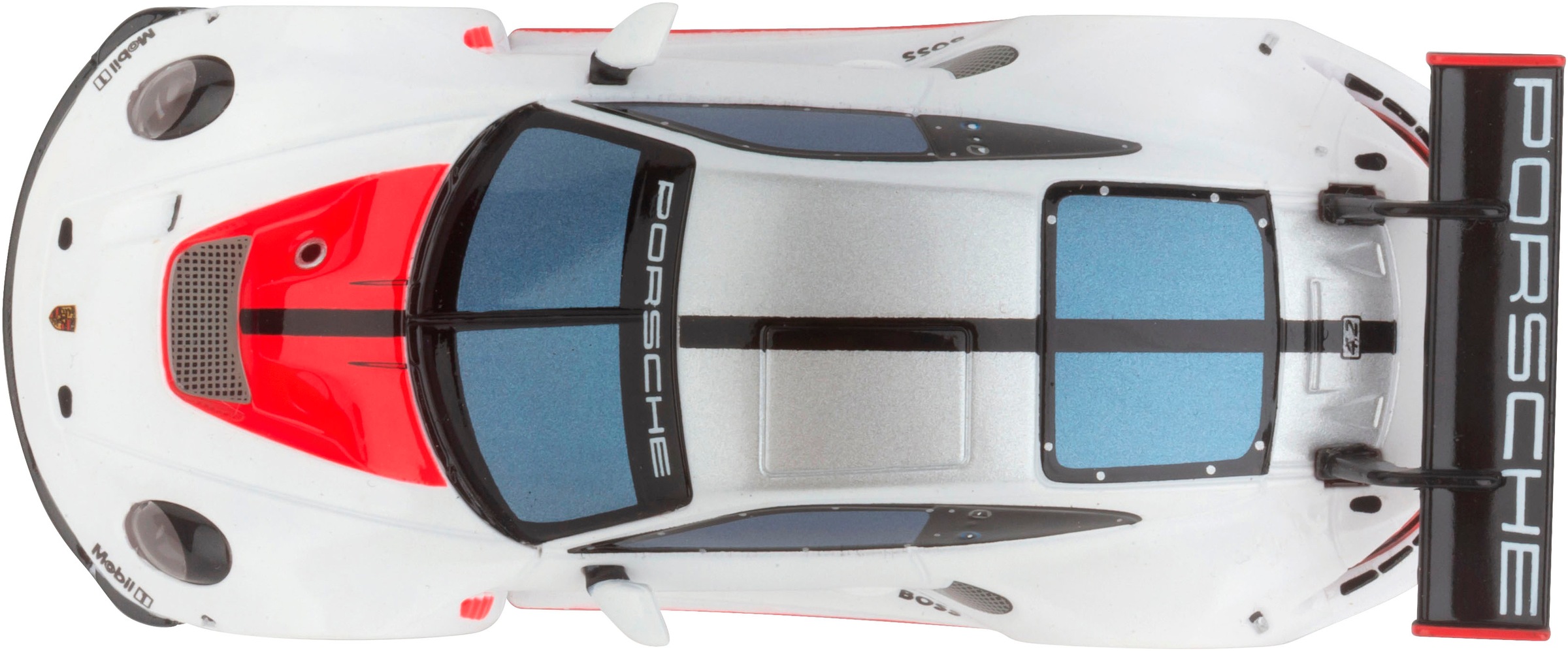 Carrera® Rennbahn-Auto »Carrera Hybrid, Porsche 911 GT3 R, White Lightning«