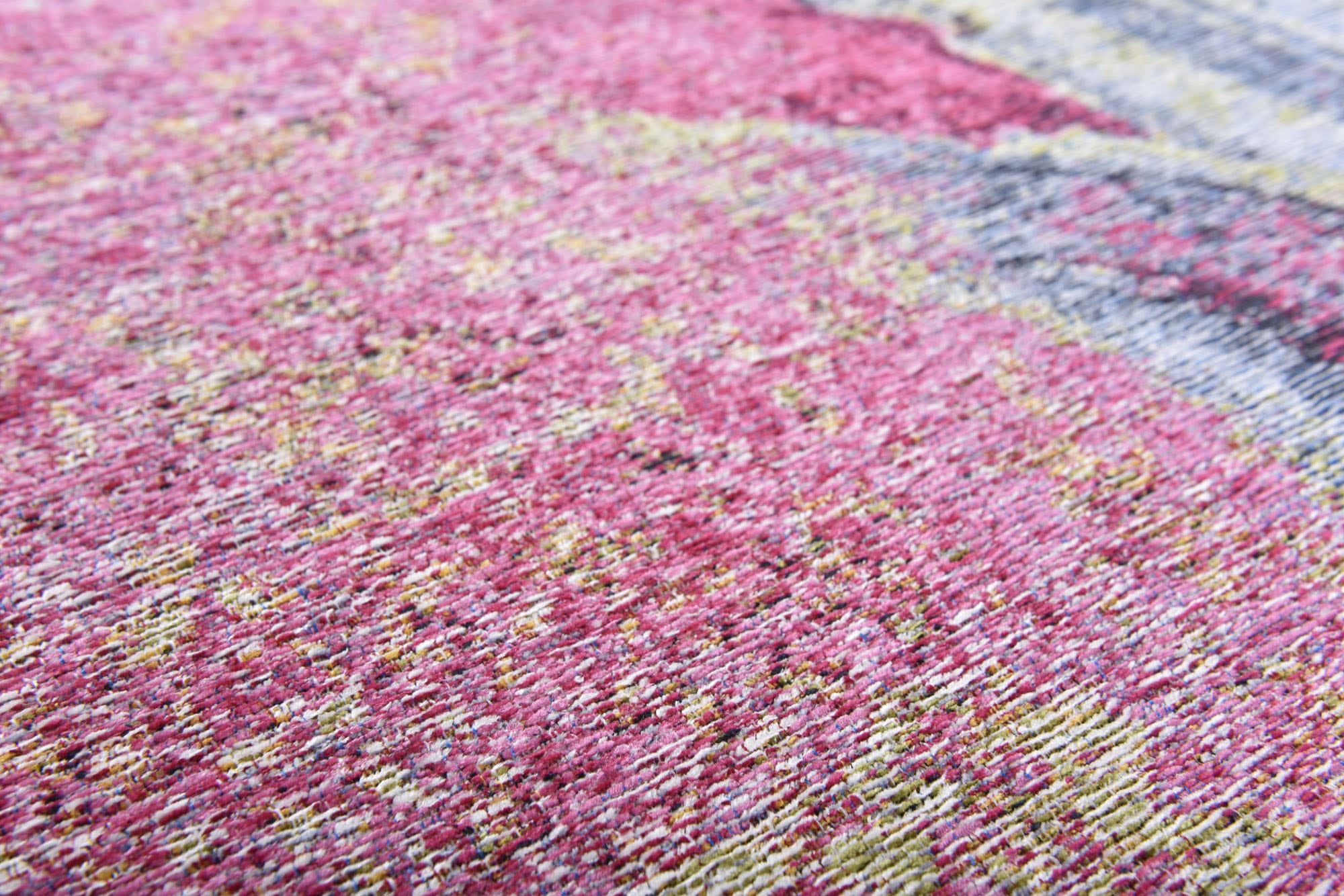 Gino Falcone Teppich »Cosima-111«, rund, 3 mm Höhe, flachgeweber Jaquard-Teppich, mit Chenillegarn, modernes Design